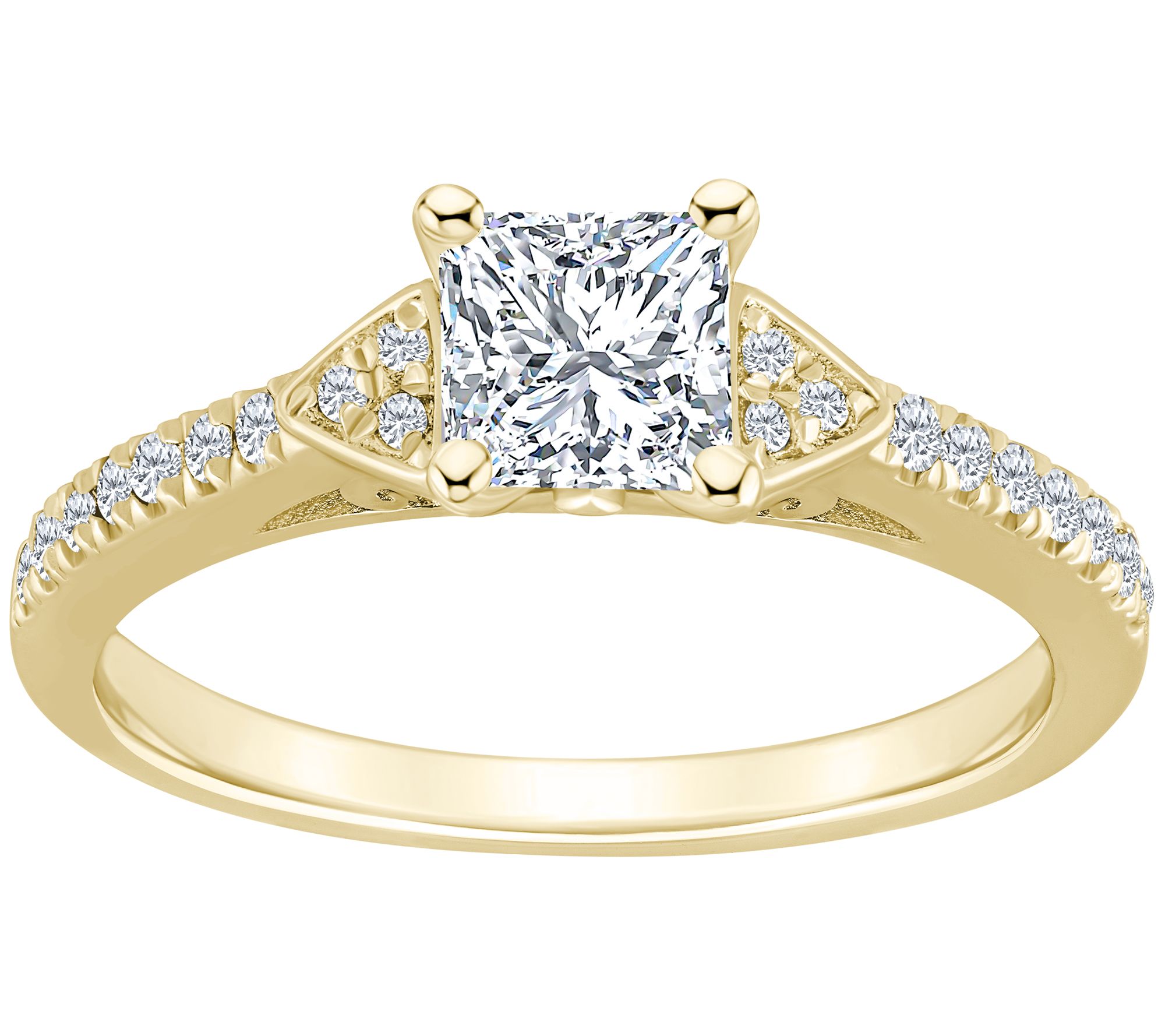 Affinity 14K Gold 0.90 cttw Diamond Engage ment Ring