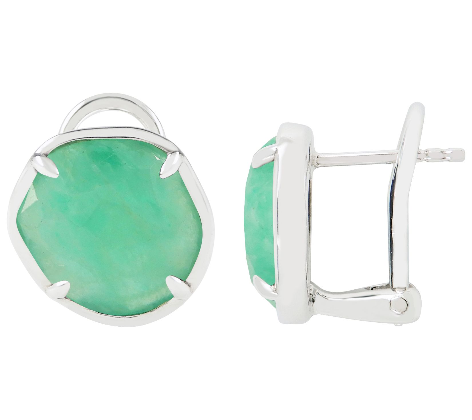 Affinity Gems Asymmetric Gemstone Stud Earrings, Sterling