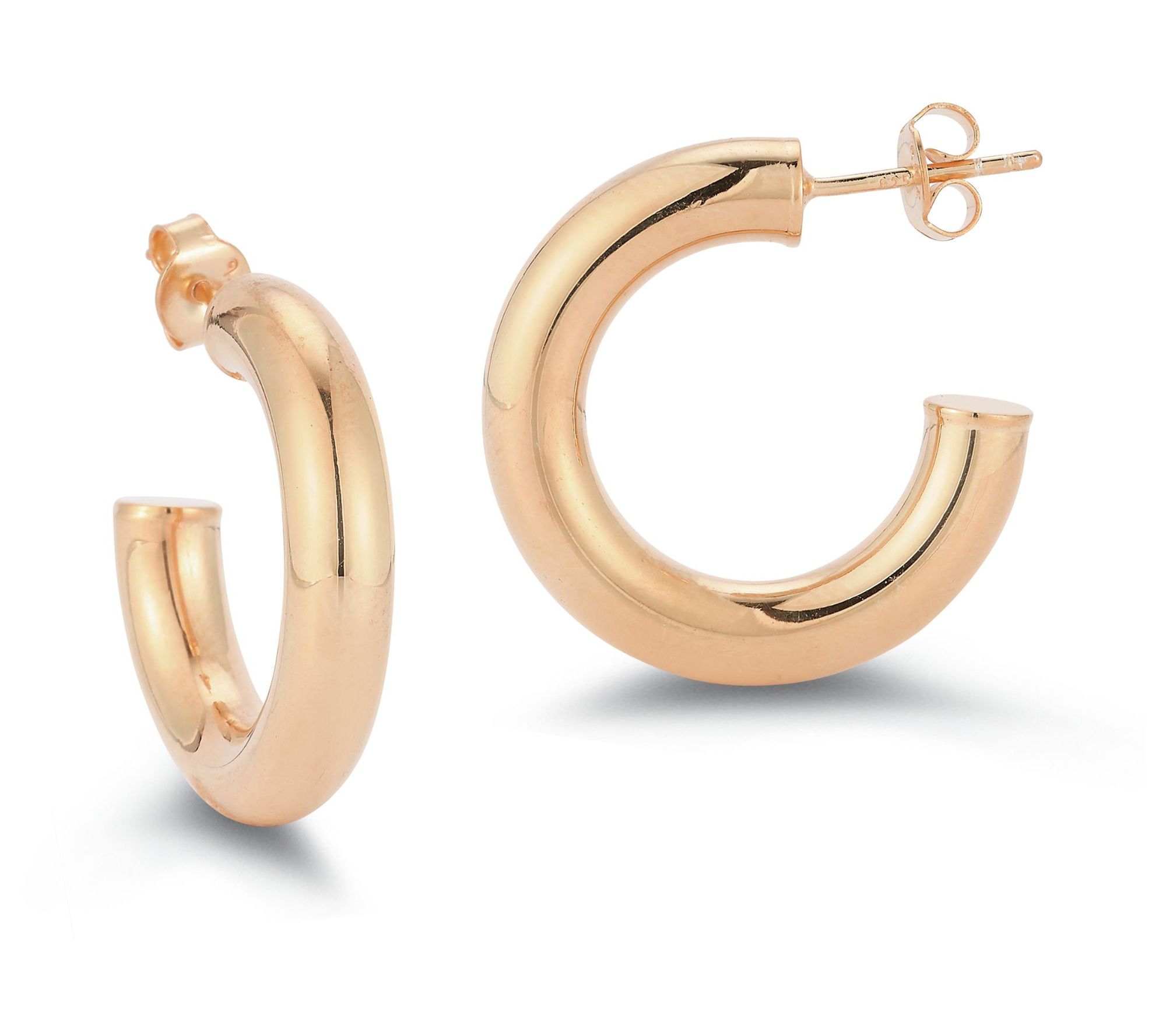 Sterlina Silver 1" Bold Hoop Earrings, Sterling