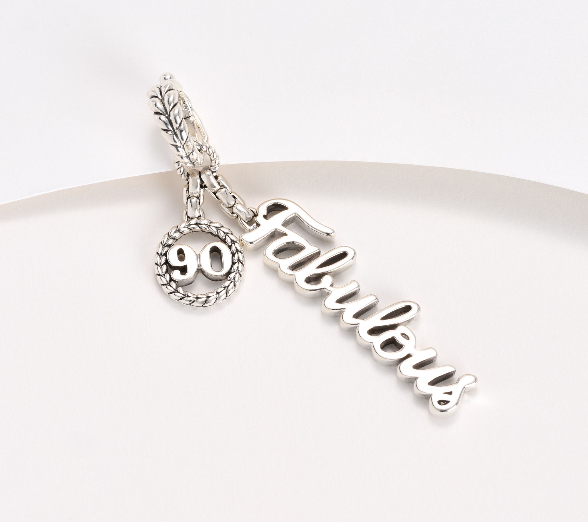 JAI Sterling Silver '50 & Fabulous' Charm Enhancer, 5.04g