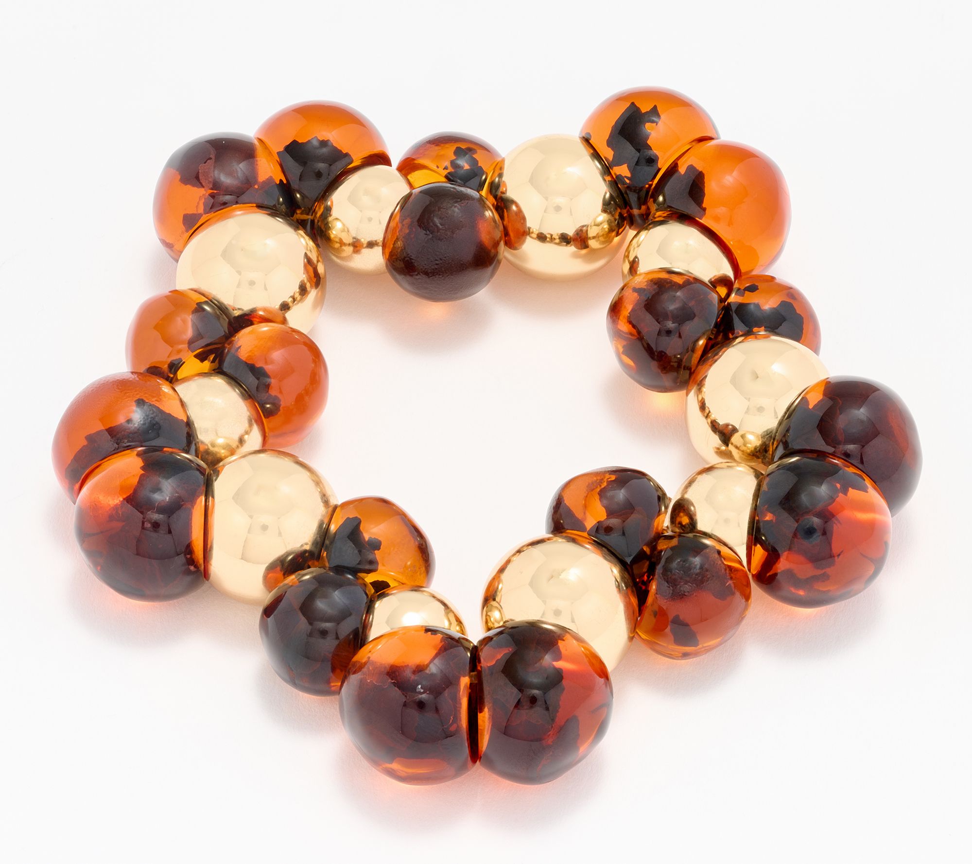 Carla Rockmore Collection Multi Bead Elastic Bracelet