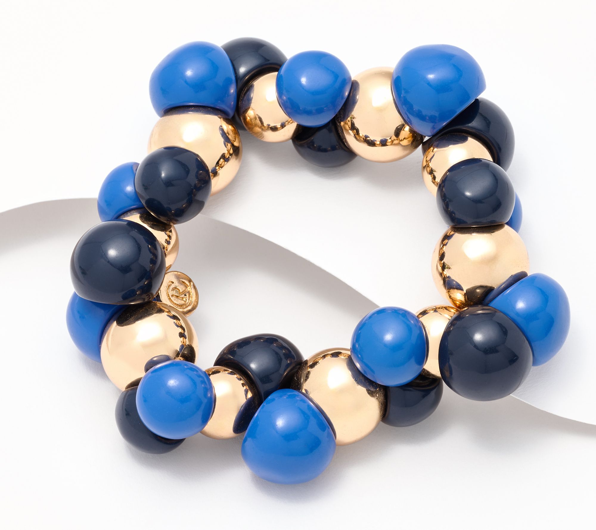 Carla Rockmore Collection Multi Bead Elastic Bracelet