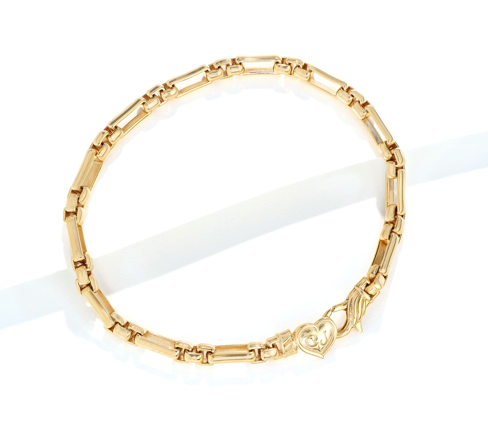 "As Is" Christian James by Scott Grimes 18K Gold Clad Link Bracelet