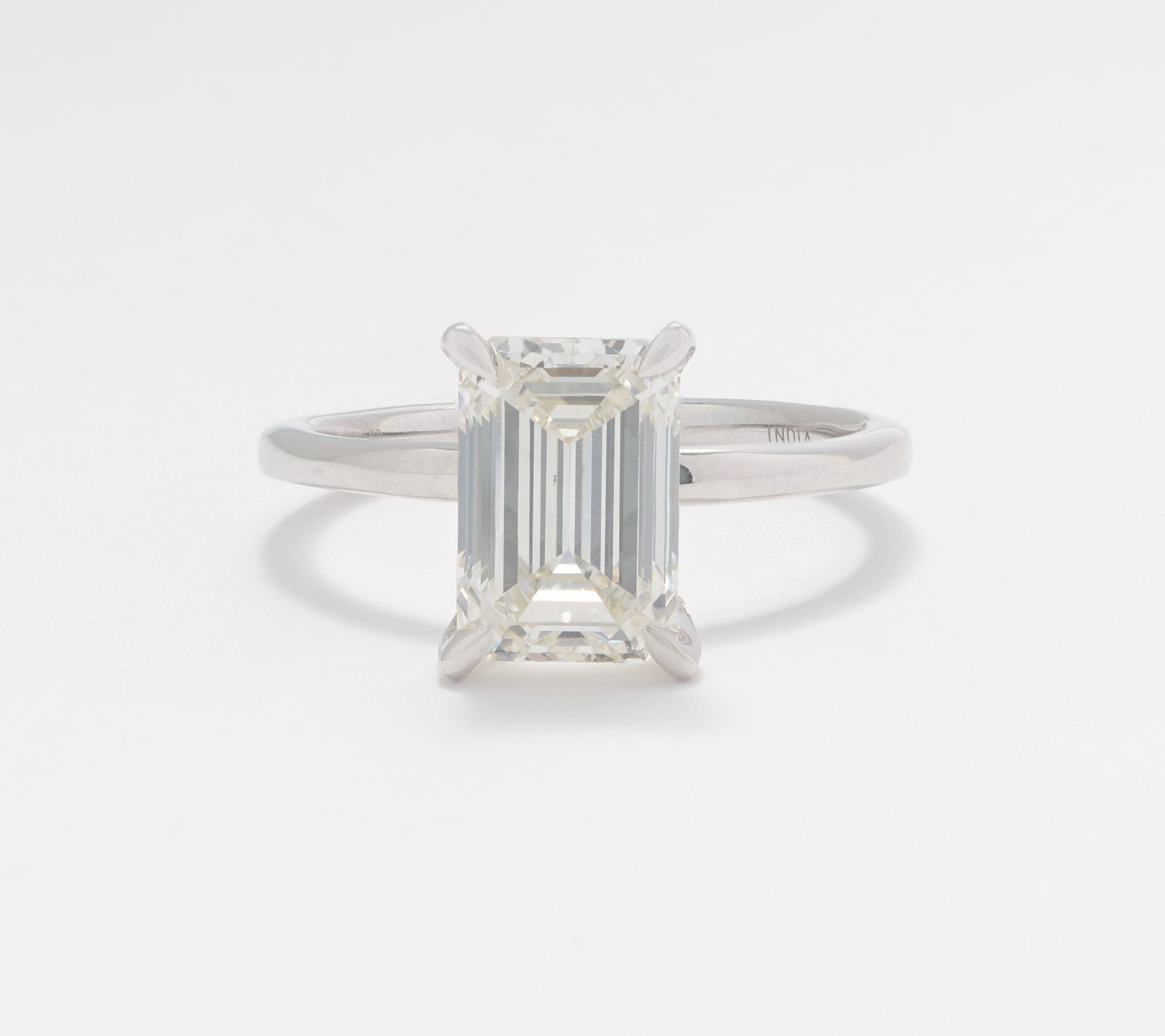 Fire Light Lab Grown Diamond Hidden Halo 3.00 cttw Ring, 14K White