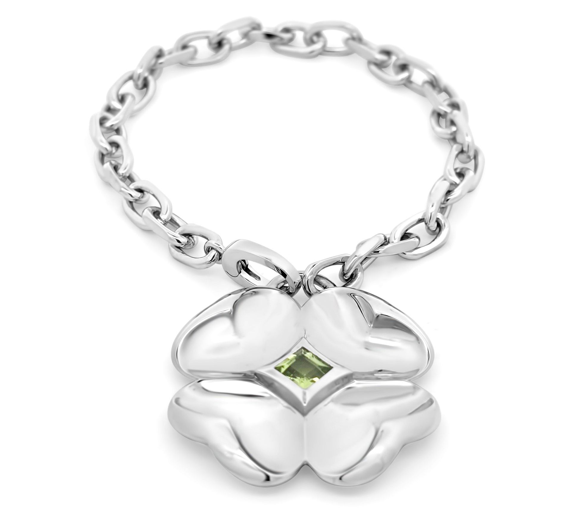 Margo Manhattan Sterling Peridot Cleo Bracelet