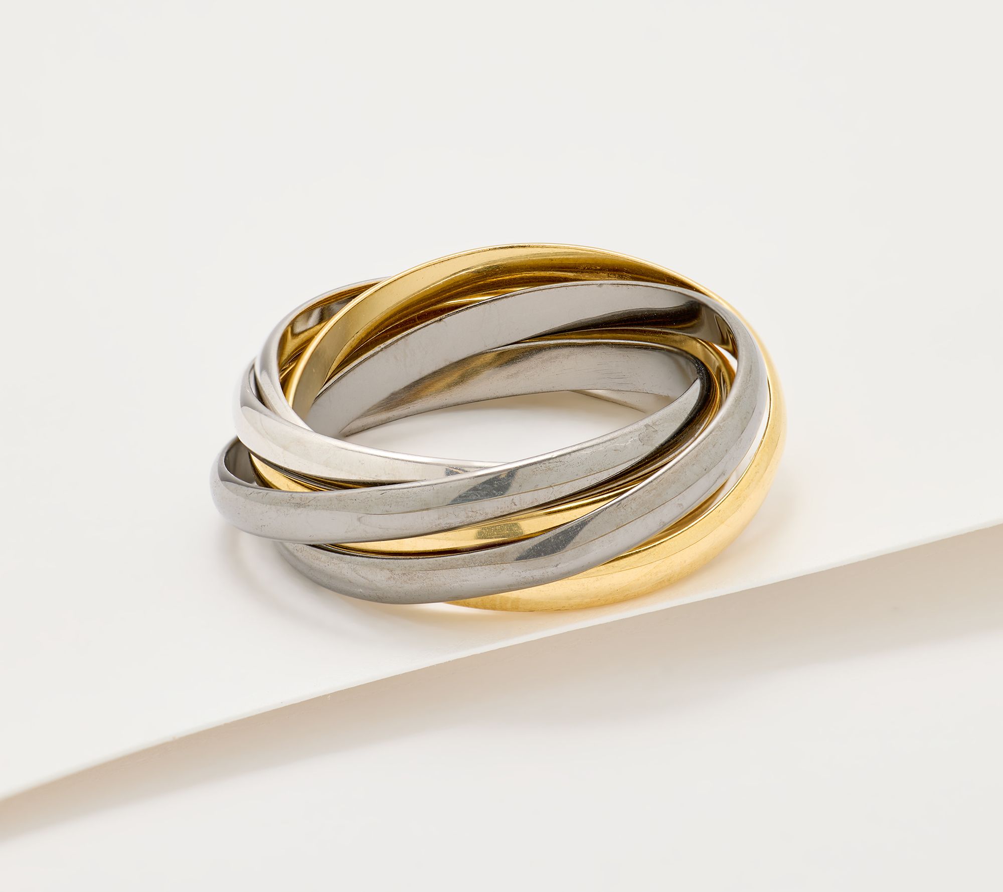 David Markstein Sterling Silver 6 Band Rolling Ring