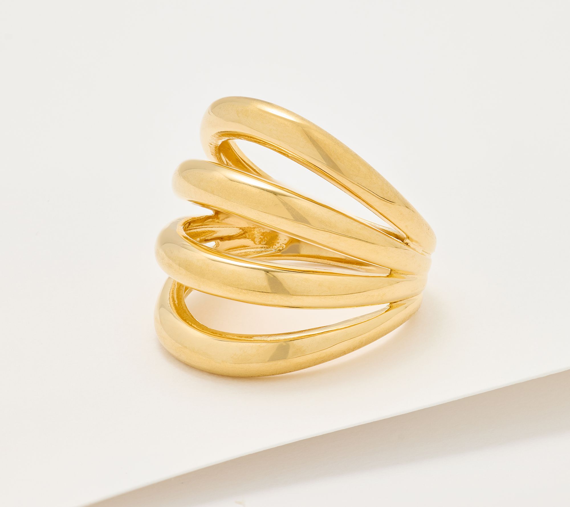 "As Is" UltraFine 950 Silver Bold Multi Layered Band Ring