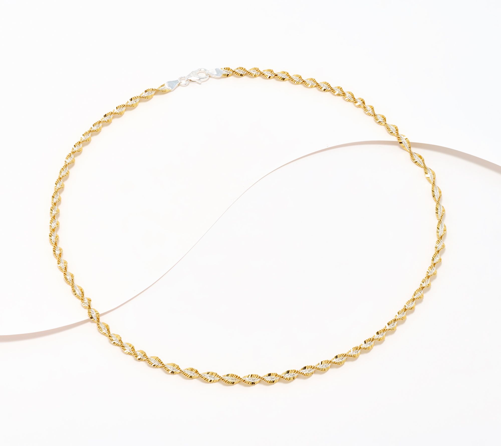As Is" David Markstein Sterl Debut Twisted Herringbone Necklace, 18