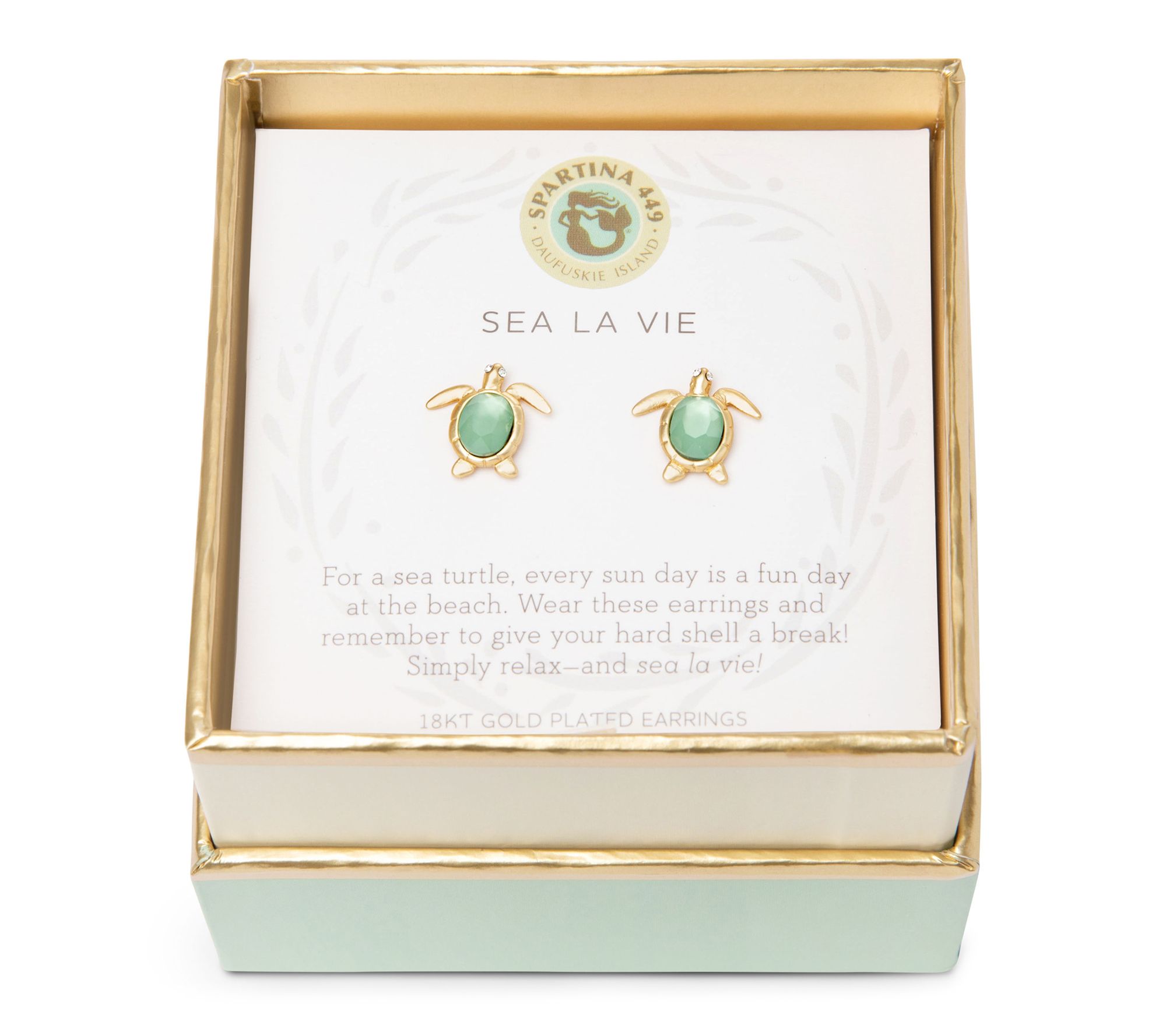 Spartina 449 Sea La Vie Sea Turtle Earrings