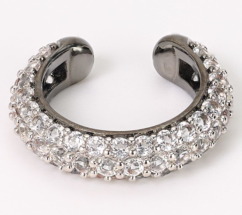 David Markstein Bronze Couture White Topaz Ear Cuff
