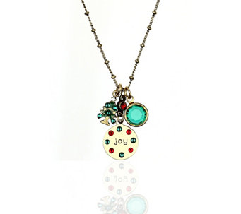 Anne Koplik Crystal Christmas Tree Jumble Necklace - J483896
