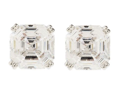 Smithsonian Simulated Portuguese Diamond Stud Earrings - Qvc.com