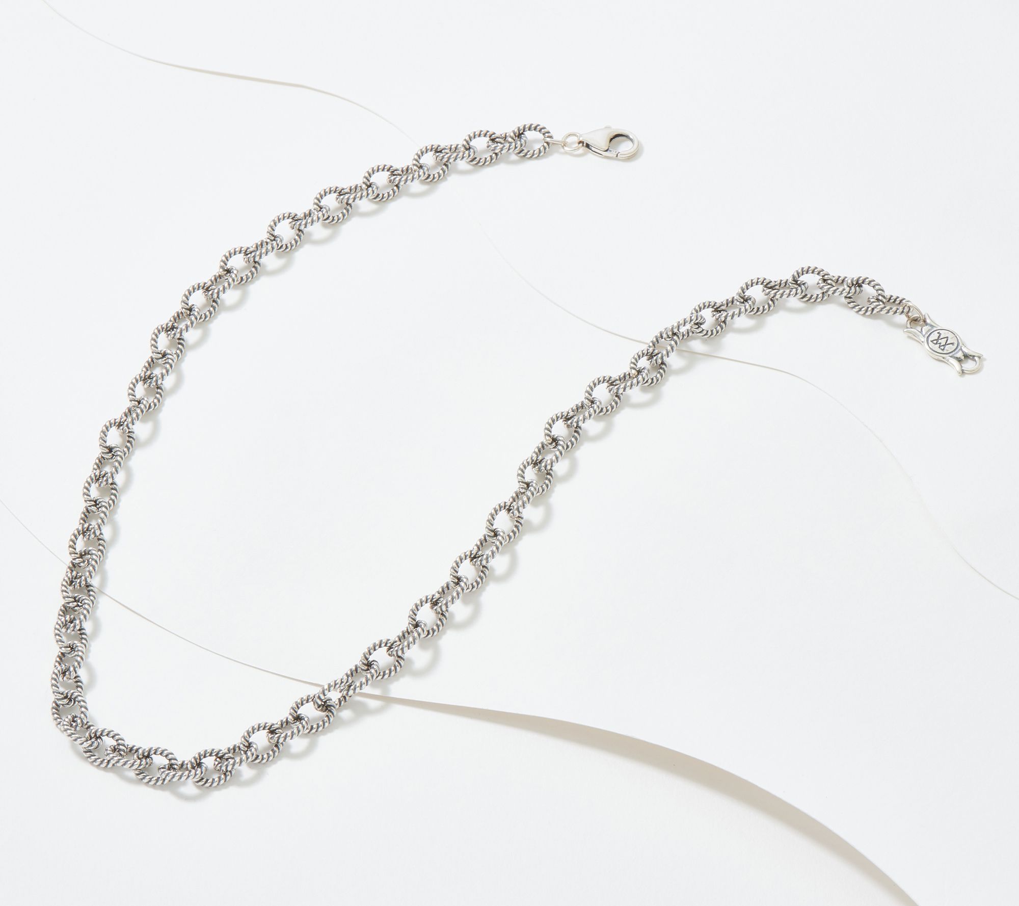 American West Sterling Silver Oval Link Chain 17