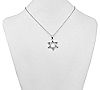 Steel by Design Star of David Crystal Pendant w / Chain, 1 of 1