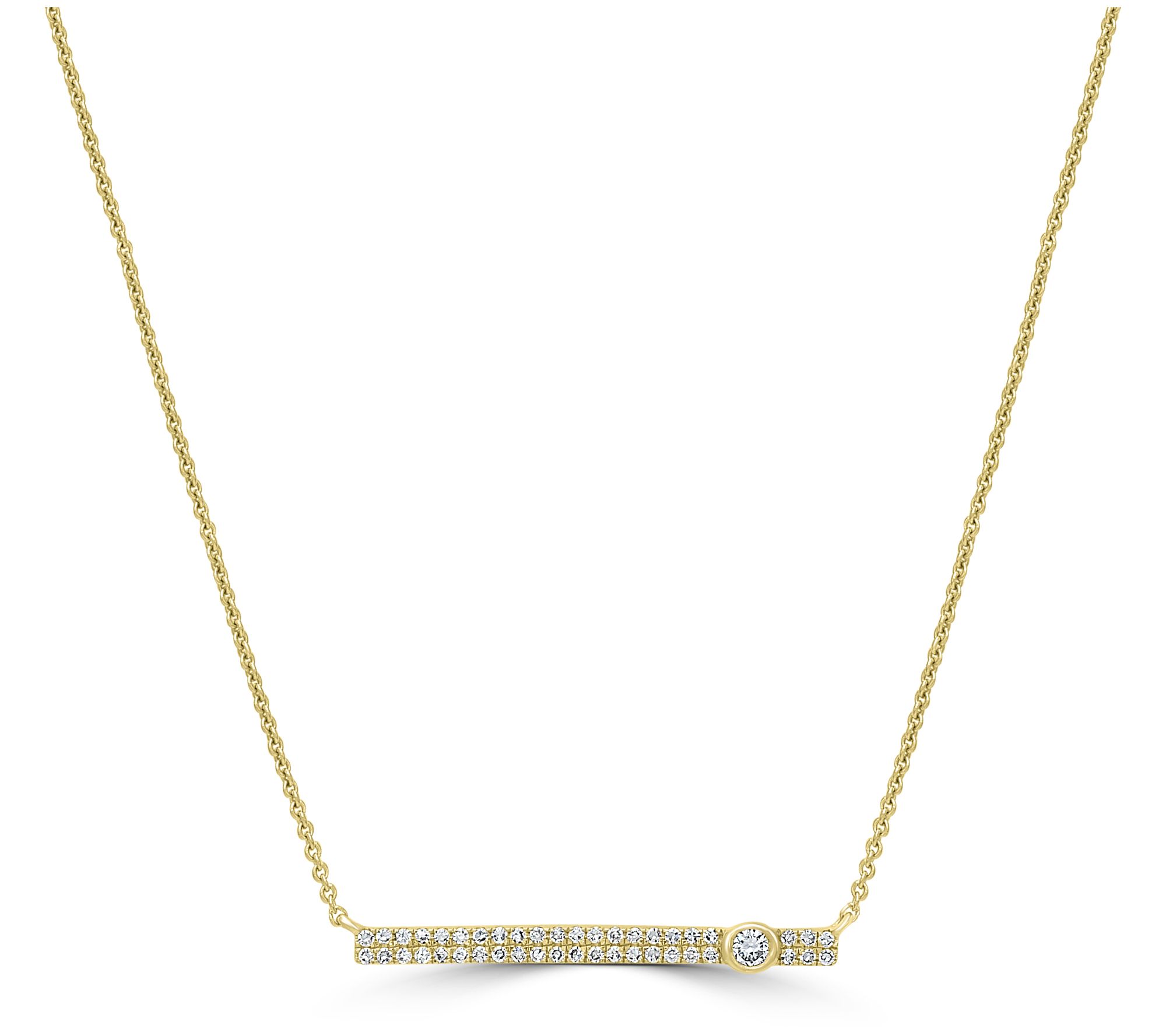 Affinity 0.20 cttw Diamond Necklace, 14K YellowGold