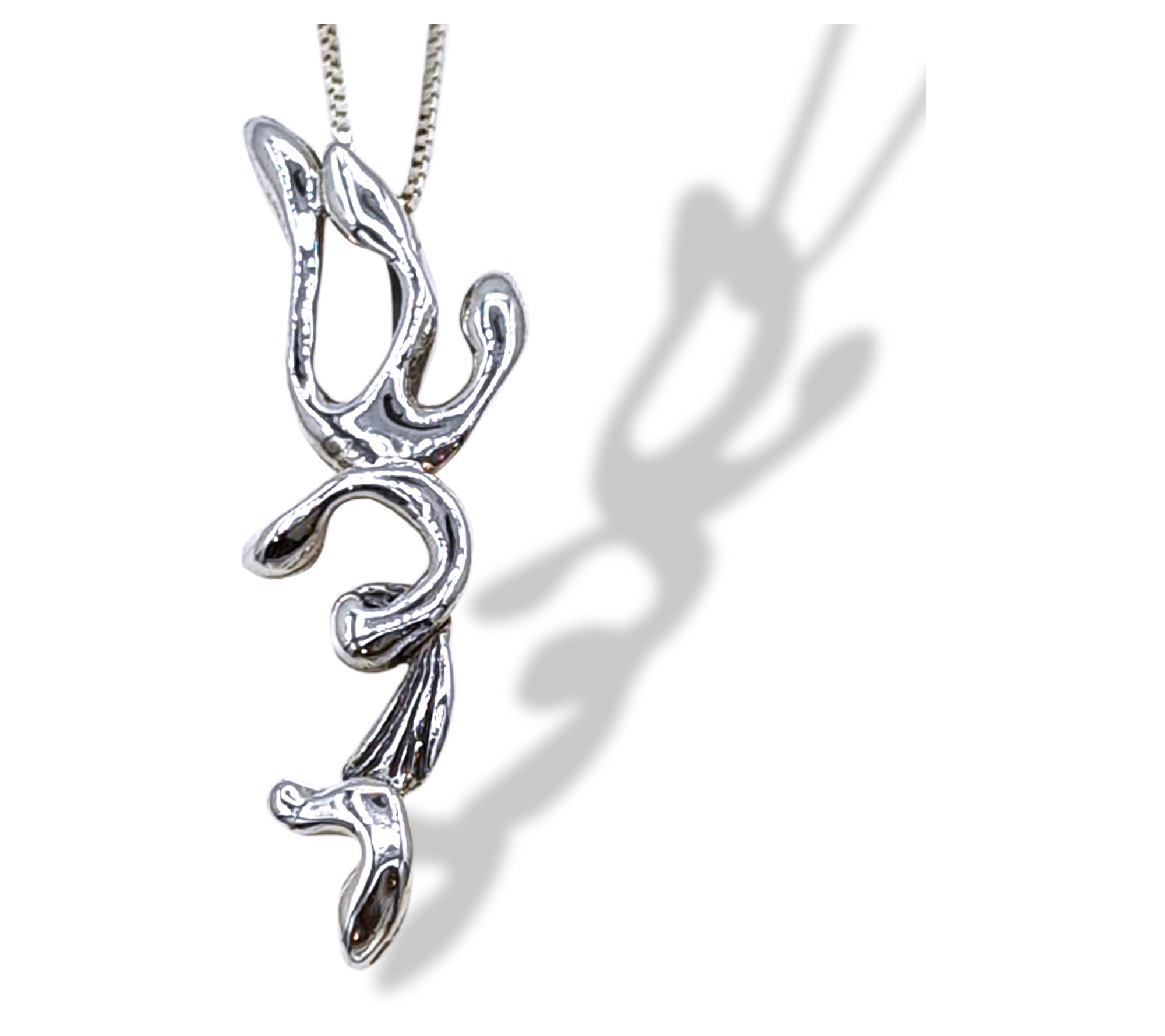 Hagit Sterling Silver Unique Mezuzah Pend ant w/ Chain