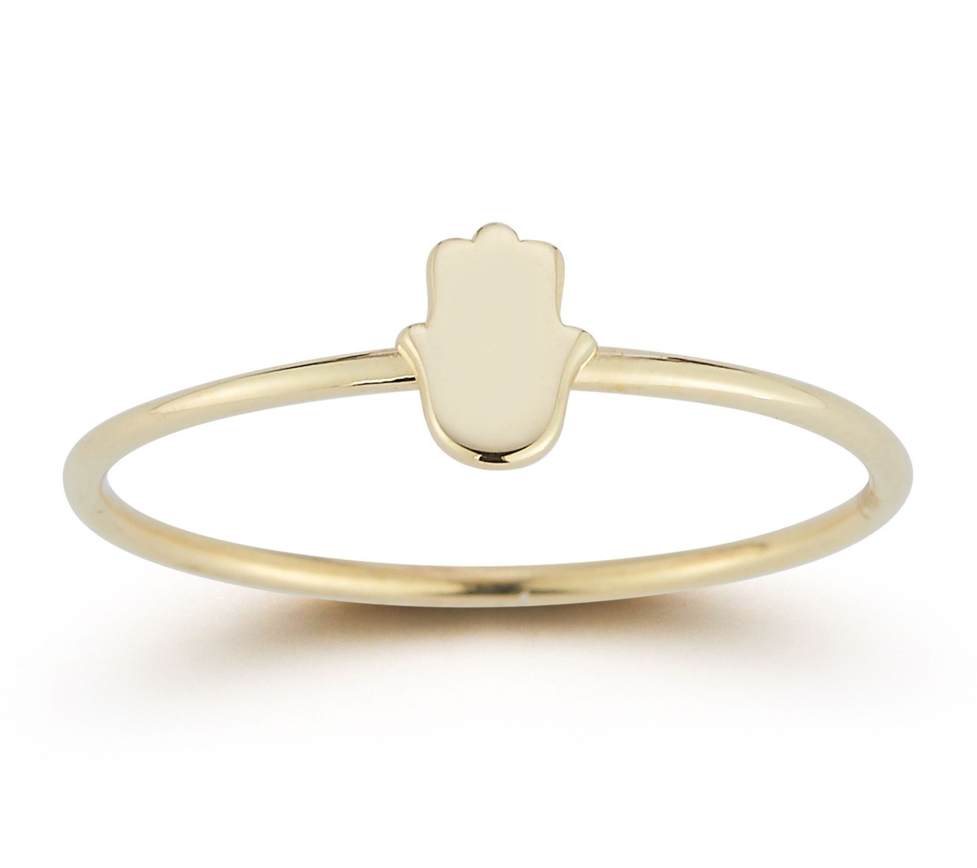 Luminosa Hamsa Hand Ring, 14K Gold