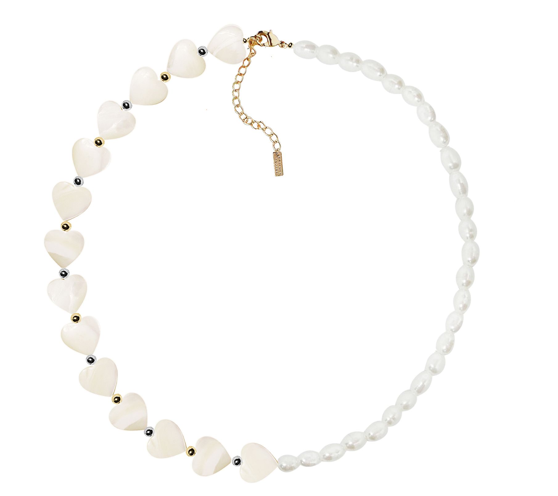 Adriana Pappas Designs Mother of Pearl Sweetheart Choker