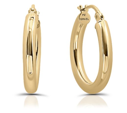 Or Paz Sterling Silver Classic 3/4'' Hoop Earrings