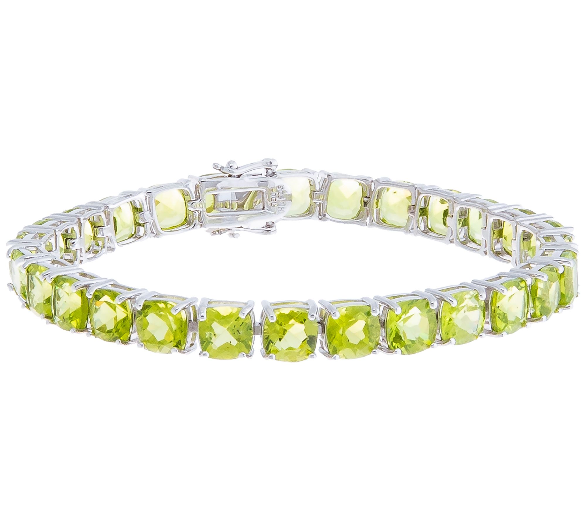 Affinity Gems Exotic Gemstone Tennis Bracelet,terling Silver