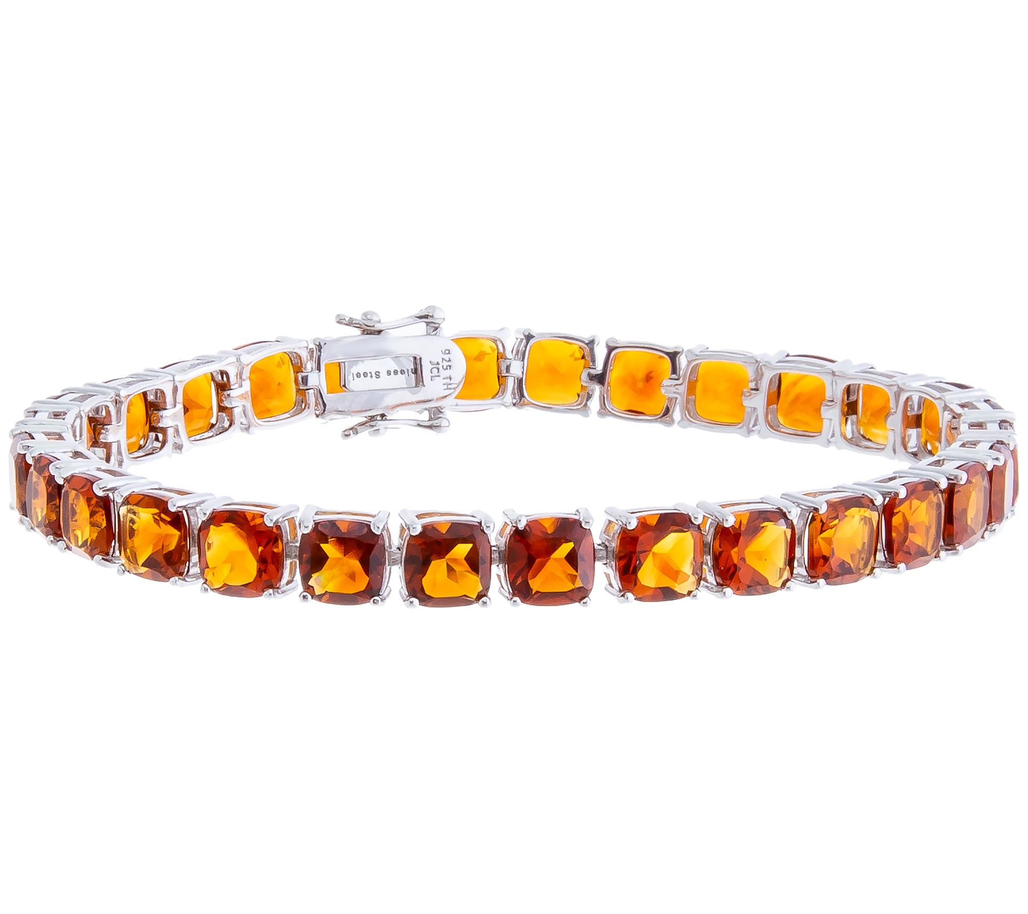 Affinity Gems Exotic Gemstone Tennis Bracelet,terling Silver