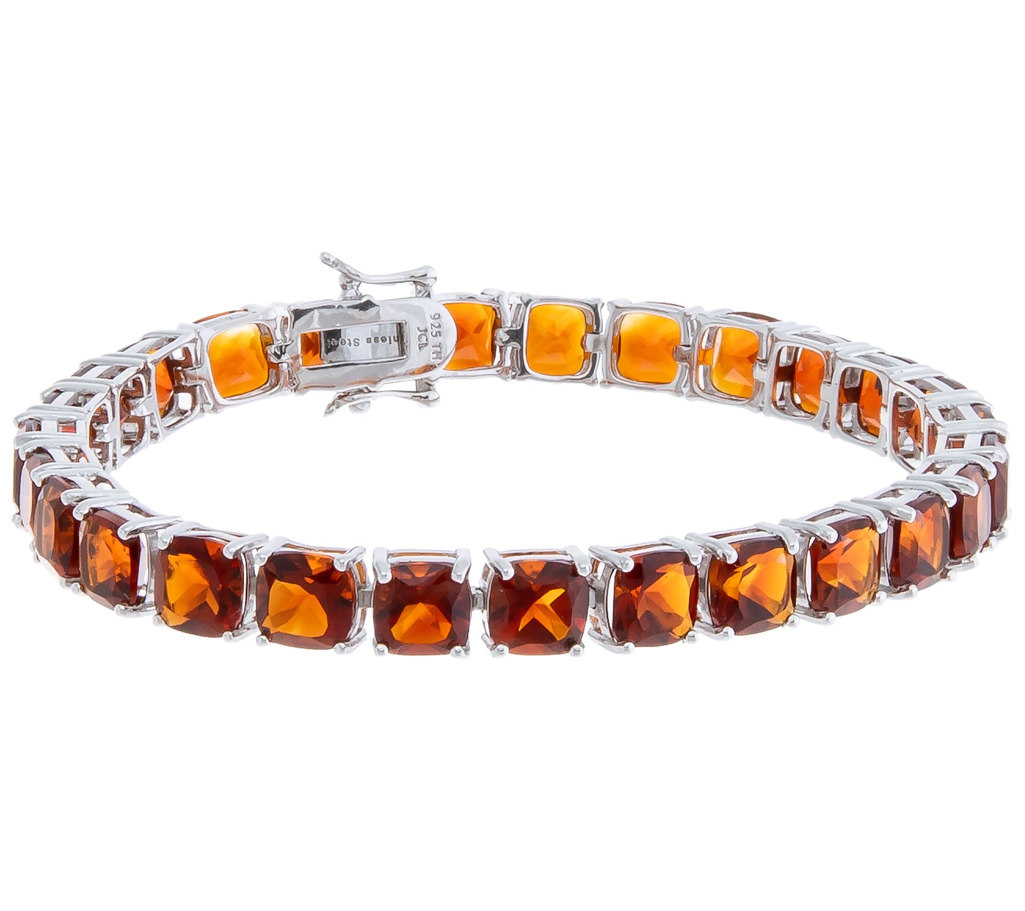 Affinity Gems Exotic Gemstone Tennis Bracelet,terling Silver