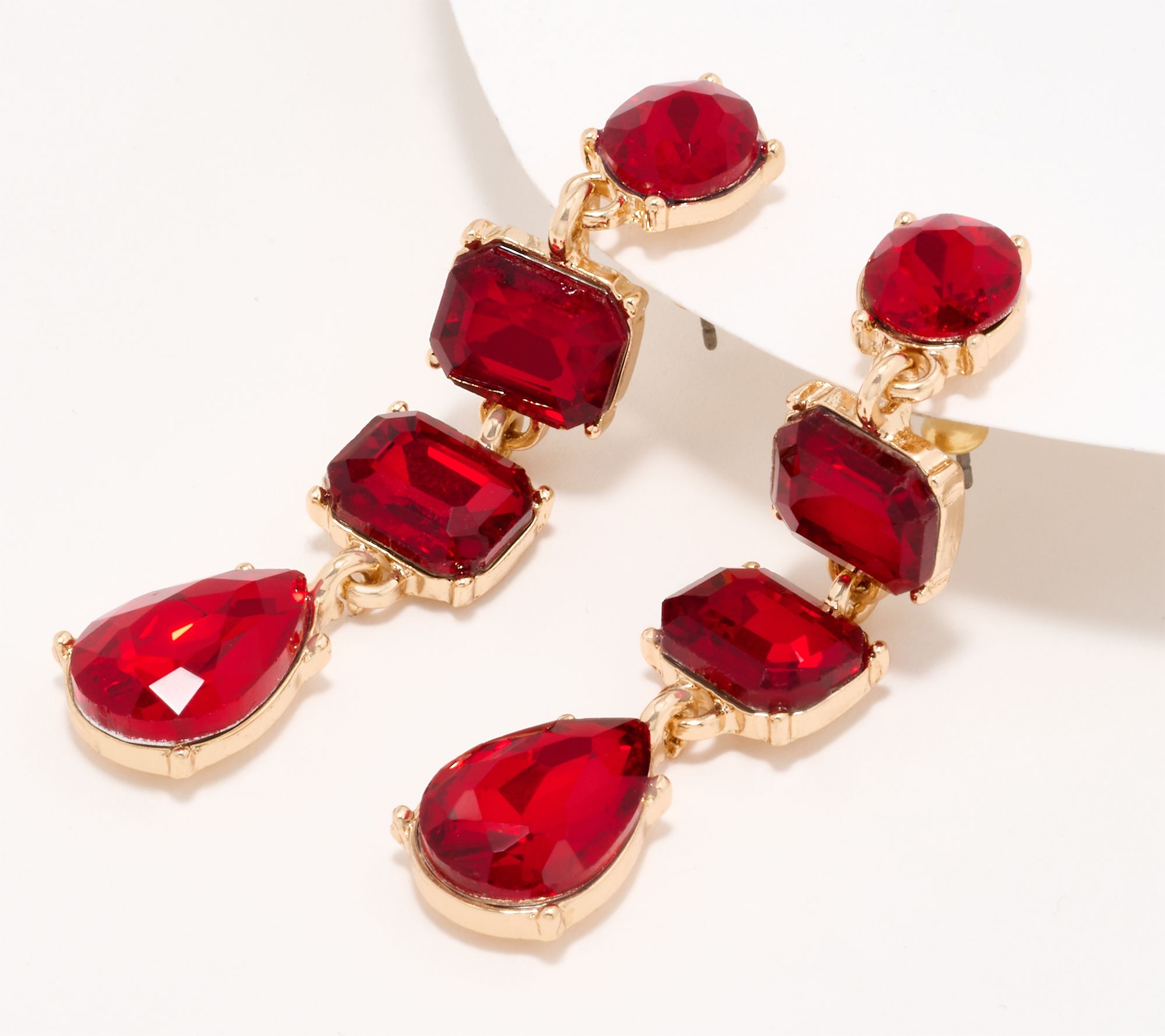 Joan Rivers Mixed Shape Crystal Drop Earring