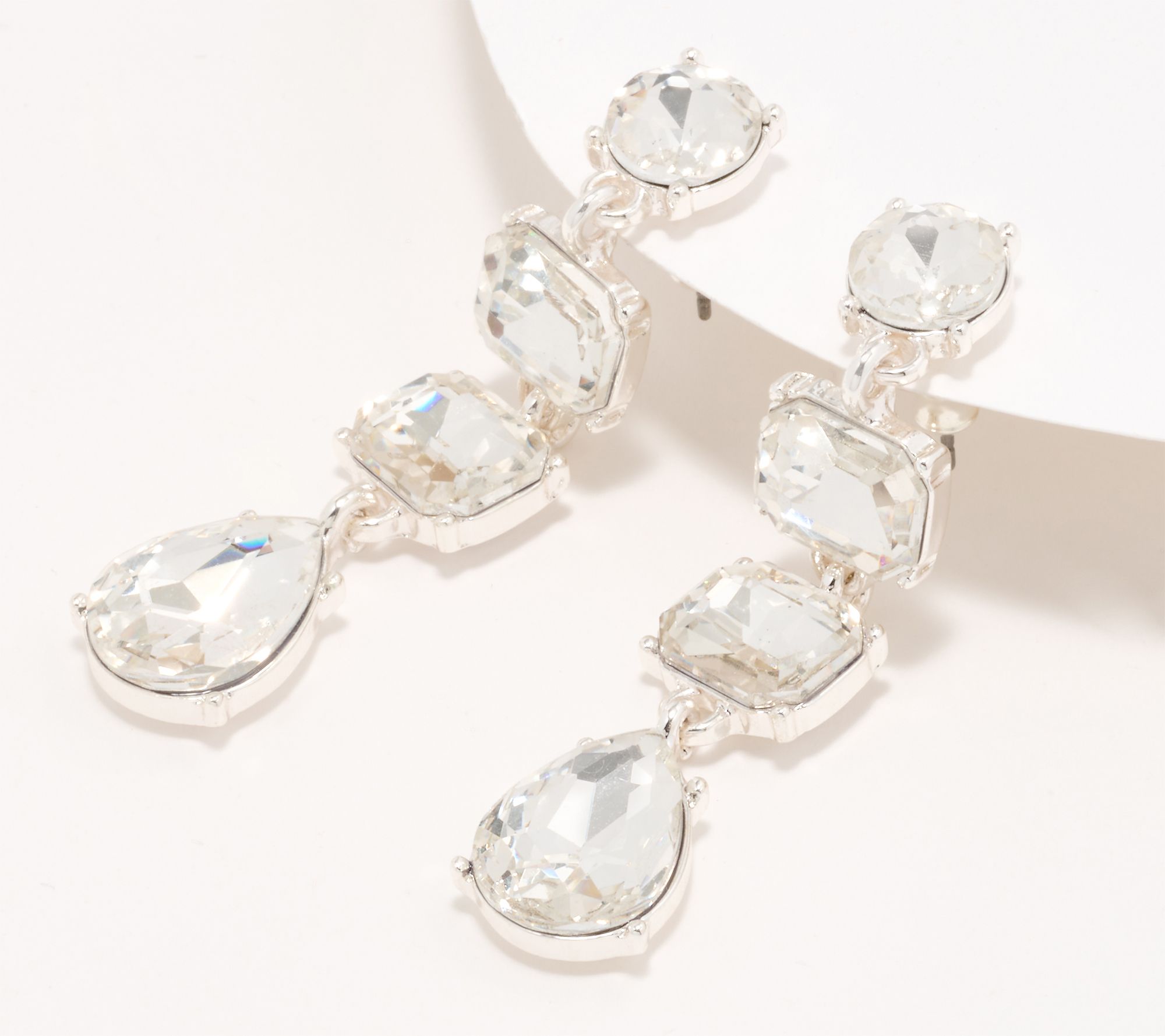 Joan Rivers Mixed Shape Crystal Drop Earring