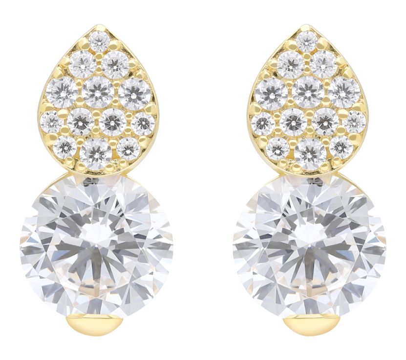 Ariva Sterling Silver 5.80 cttw Diamonique Sparkling Earrings