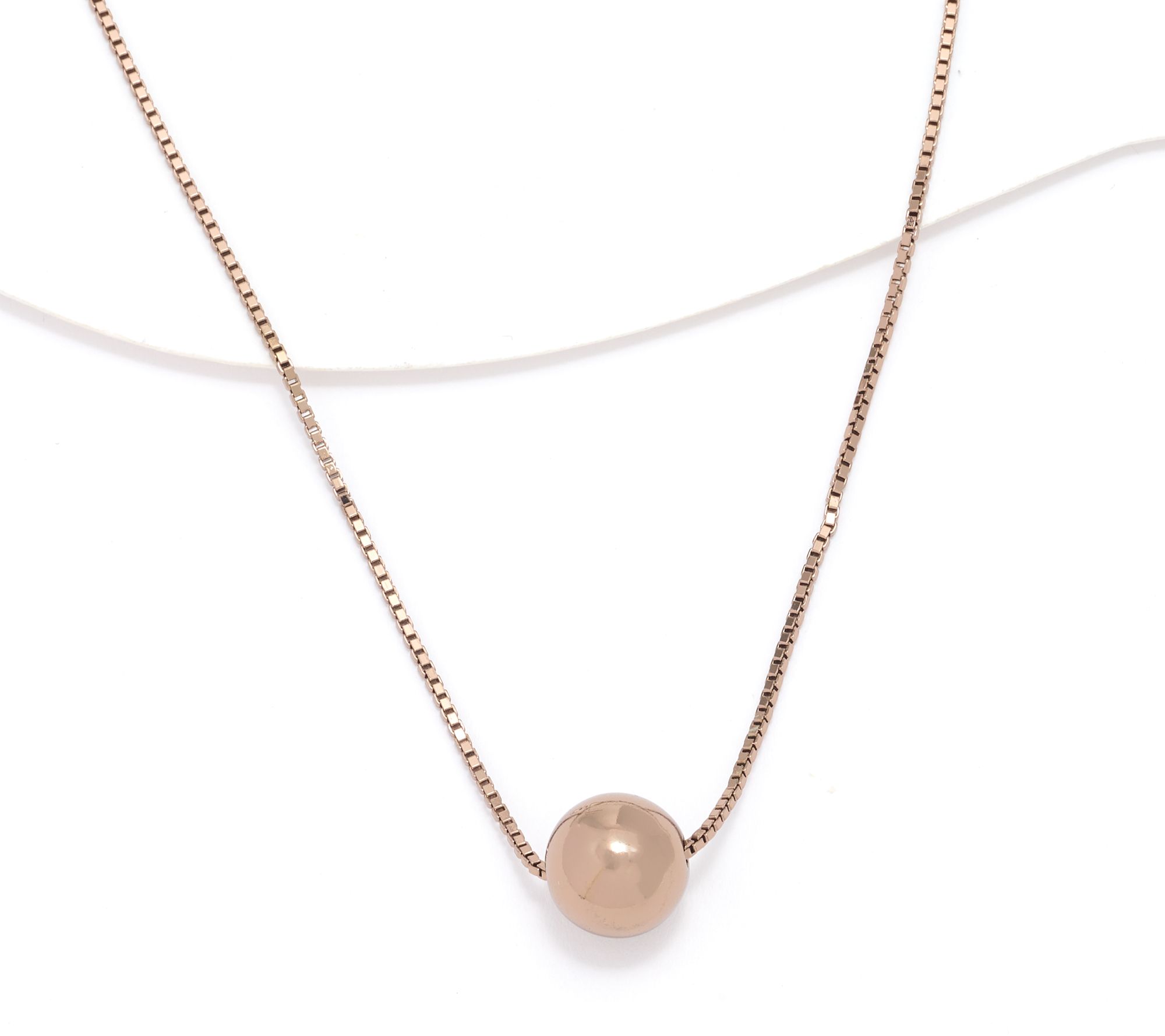 David Markstein Bronze 12mm Bead 18" Necklace