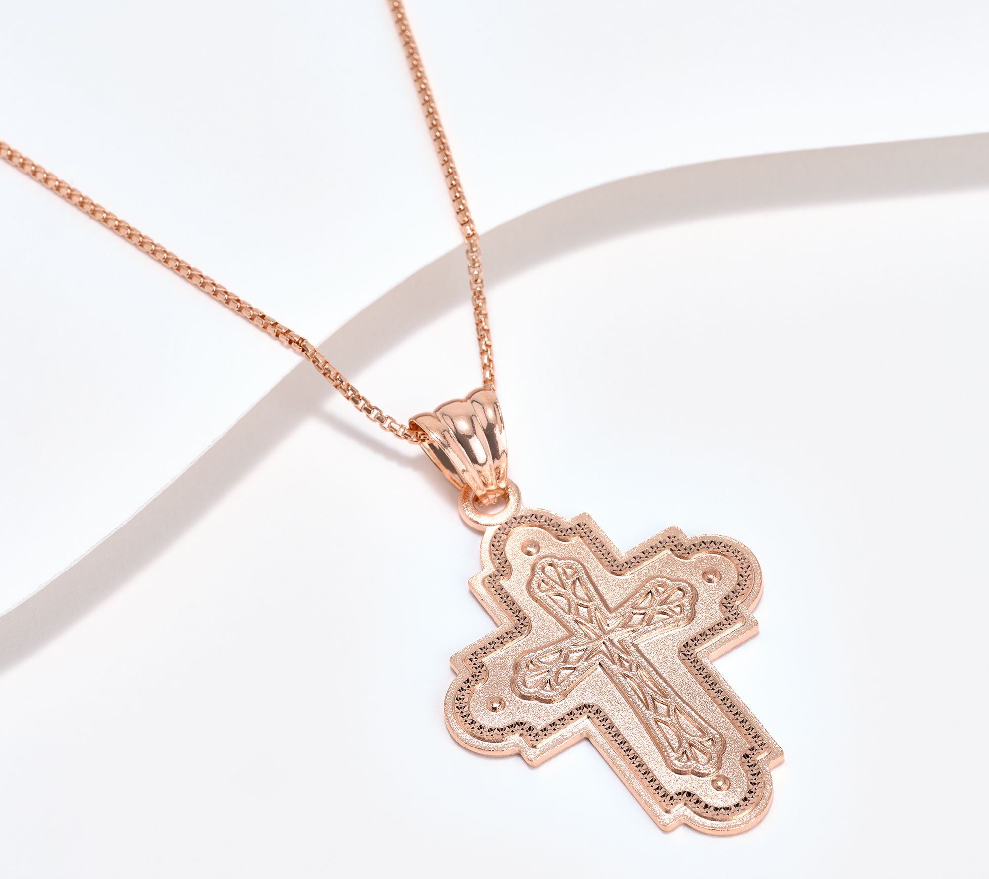 David Markstein Bronze Reversible Lord's Prayer 22" Necklace