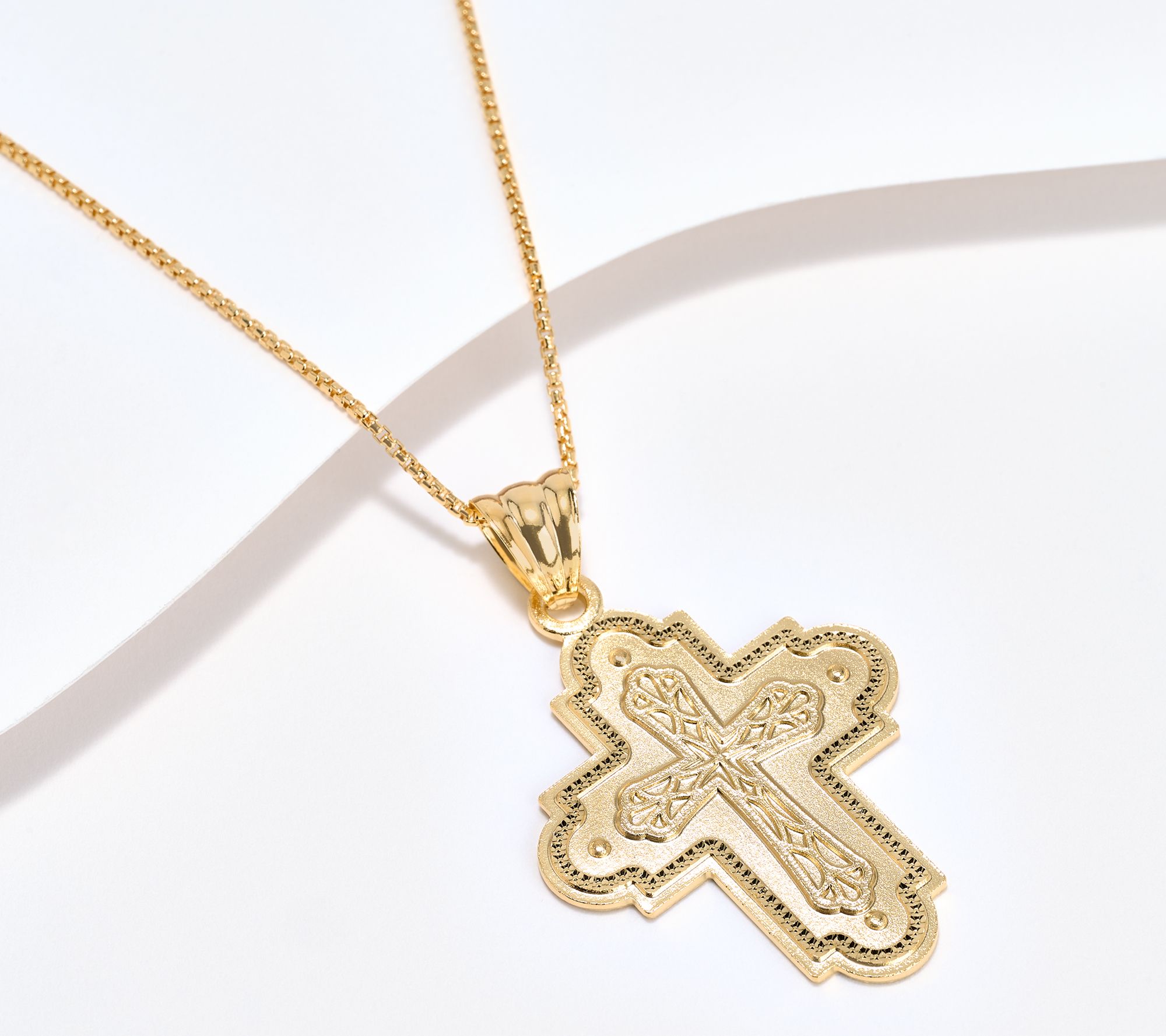 David Markstein Bronze Reversible Lord's Prayer 22" Necklace