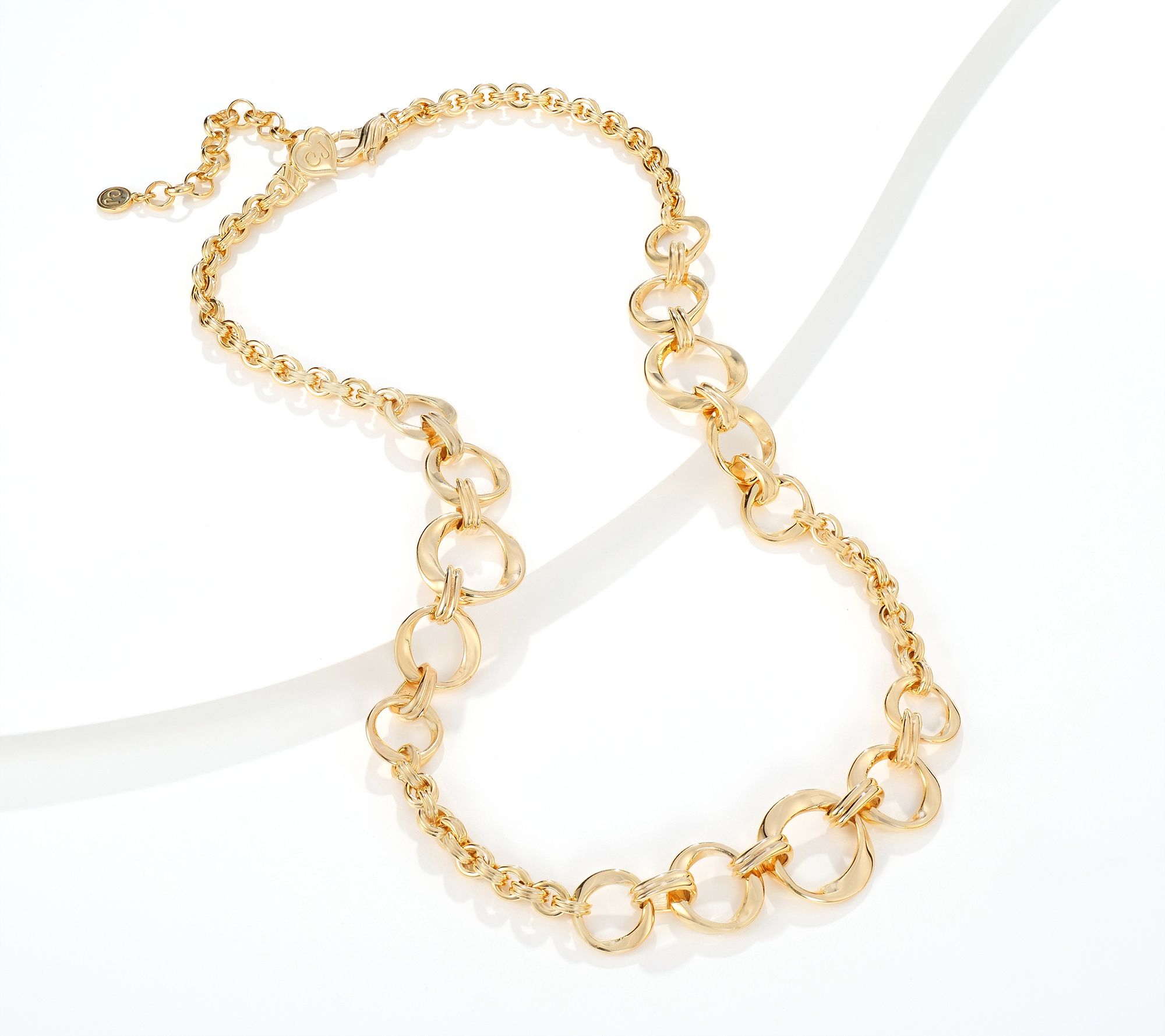 "As Is" Christian James by Scott Grimes 18K Clad Circle Link Necklace