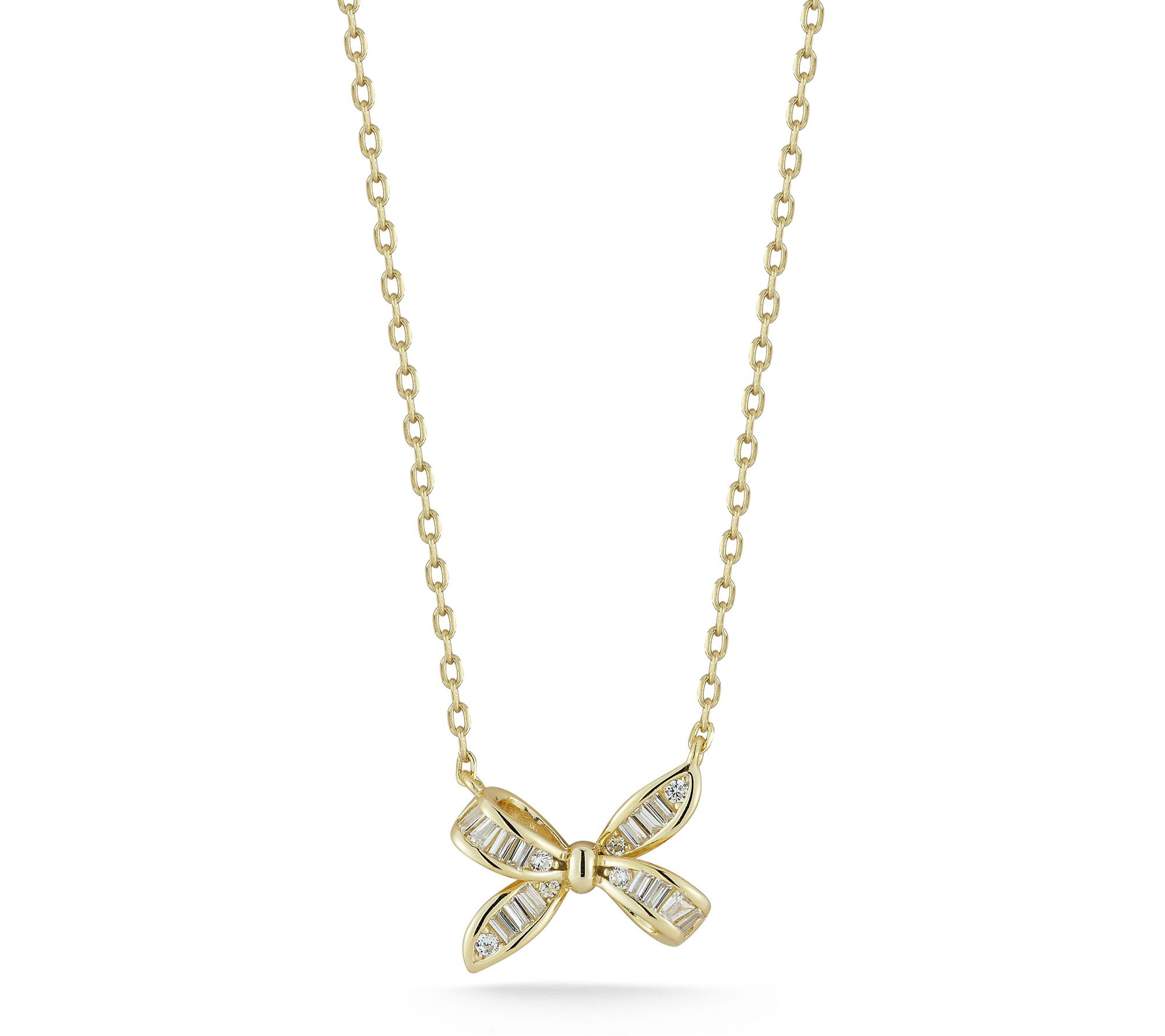 Sterlina Silver Bow Knot Necklace, Sterling