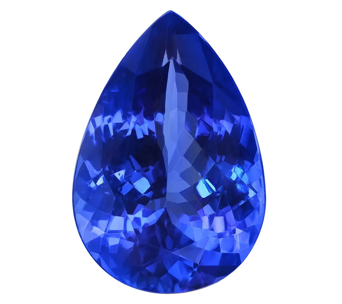 美品 Sugi NB4E Birthstone series Tanzanite Pure Tanzanite by Jeff Moseley 5.00 cttw Loose Pear Cut