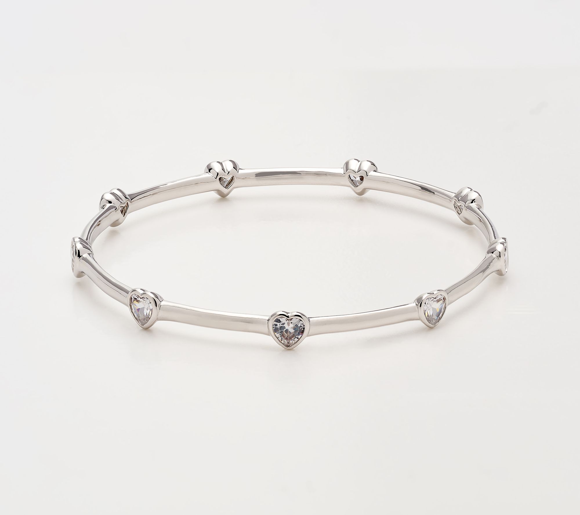 Diamonique Italia Bronze Heart Emotional Bangle Bracelet