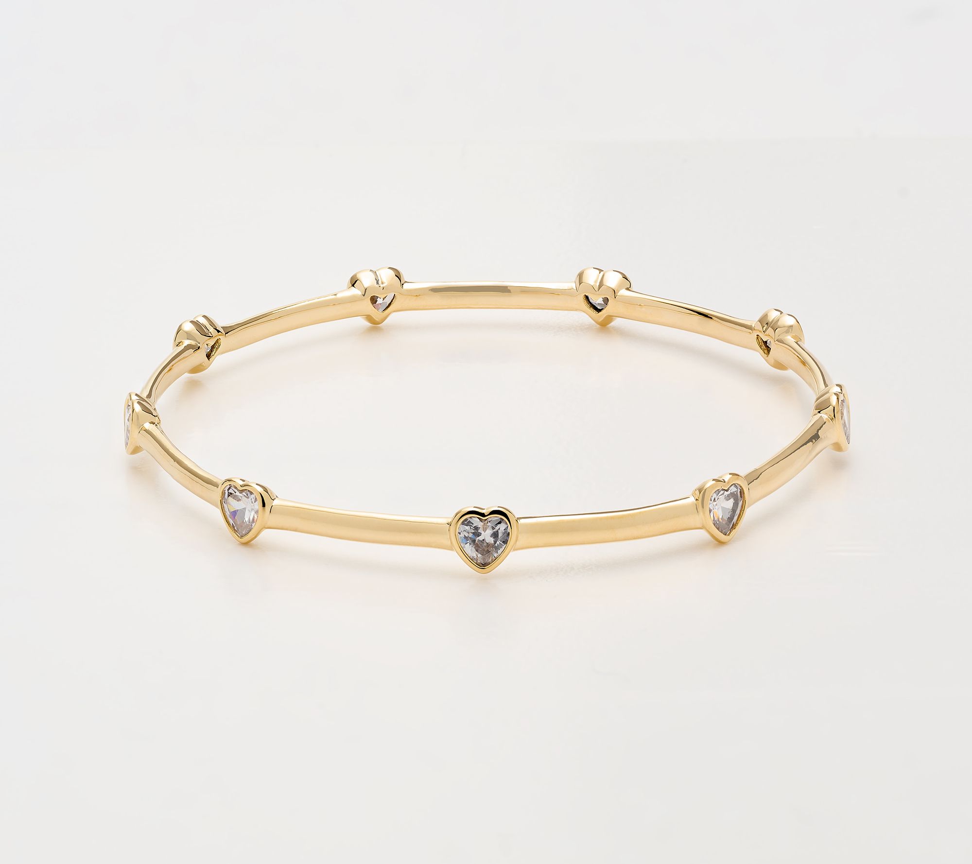 Diamonique Italia Bronze Heart Emotional Bangle Bracelet