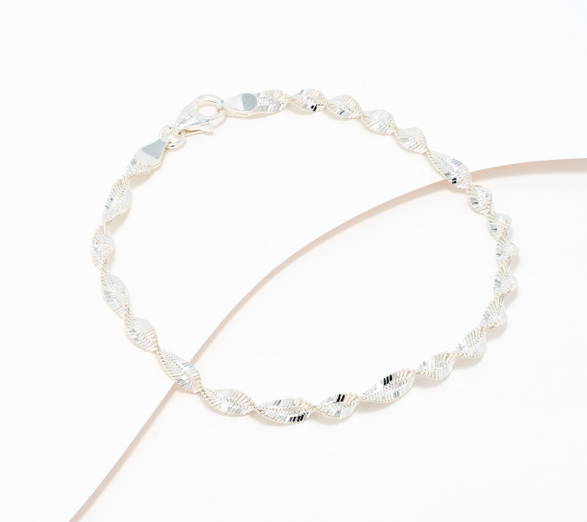 "As Is" David Markstein Sterl Debut Twisted Herringbone Bracelet