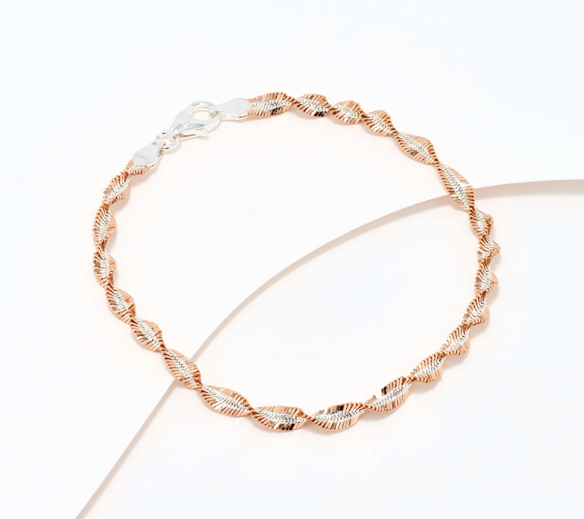 "As Is" David Markstein Sterl Debut Twisted Herringbone Bracelet