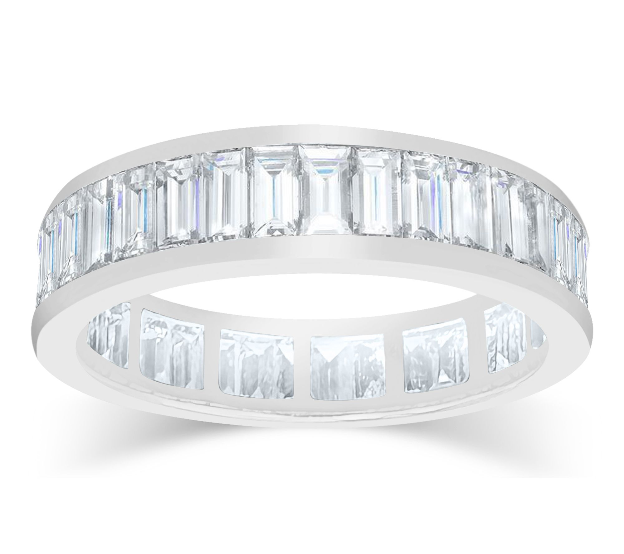 Fire Light 1.25 cttw Lab Grown Diamond Band Ring, Sterling