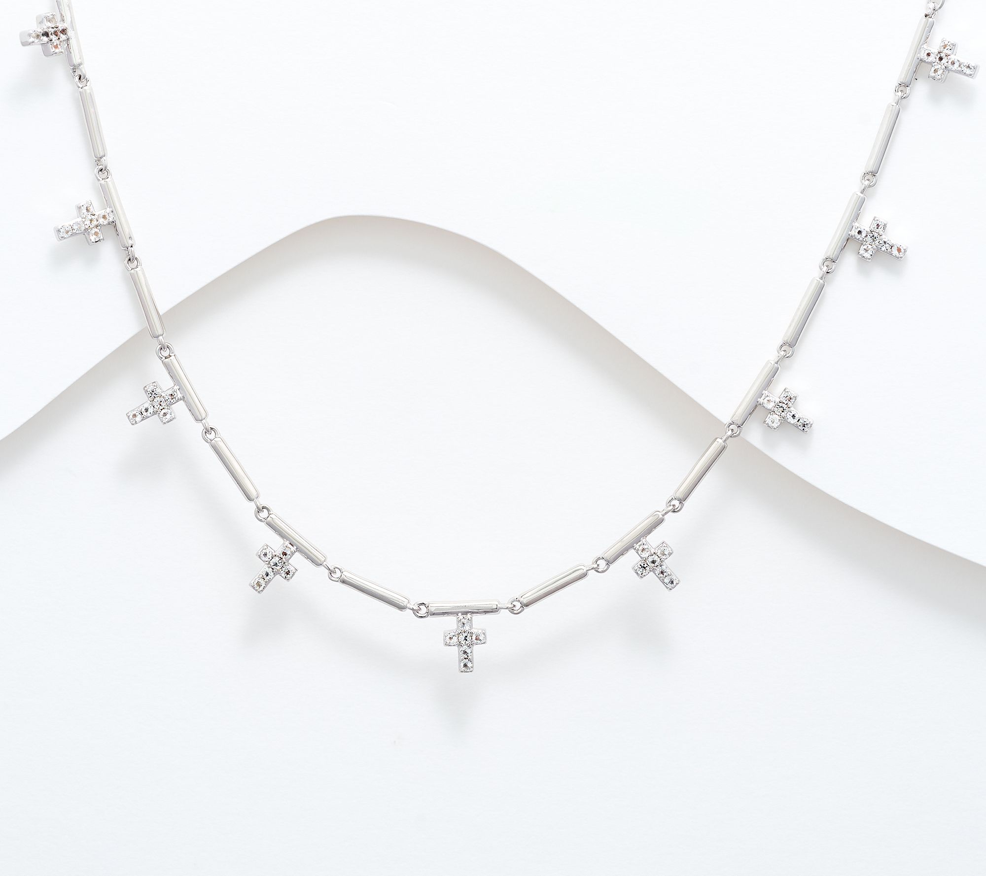 "As Is " David Markstein Bronze Elevated Premier Cross Necklace