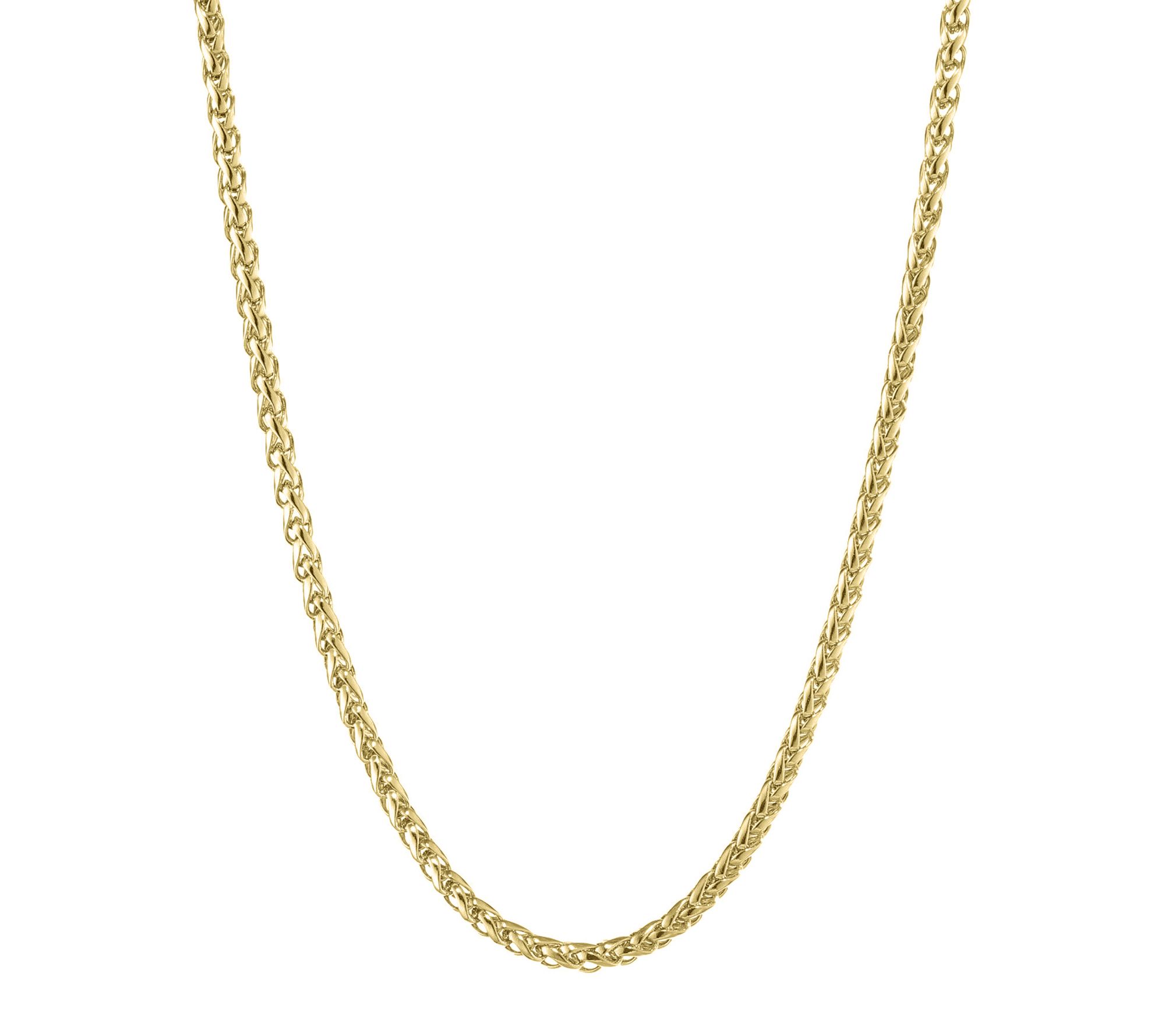 LYNX Men's 3MM Wheat Chain Necklace