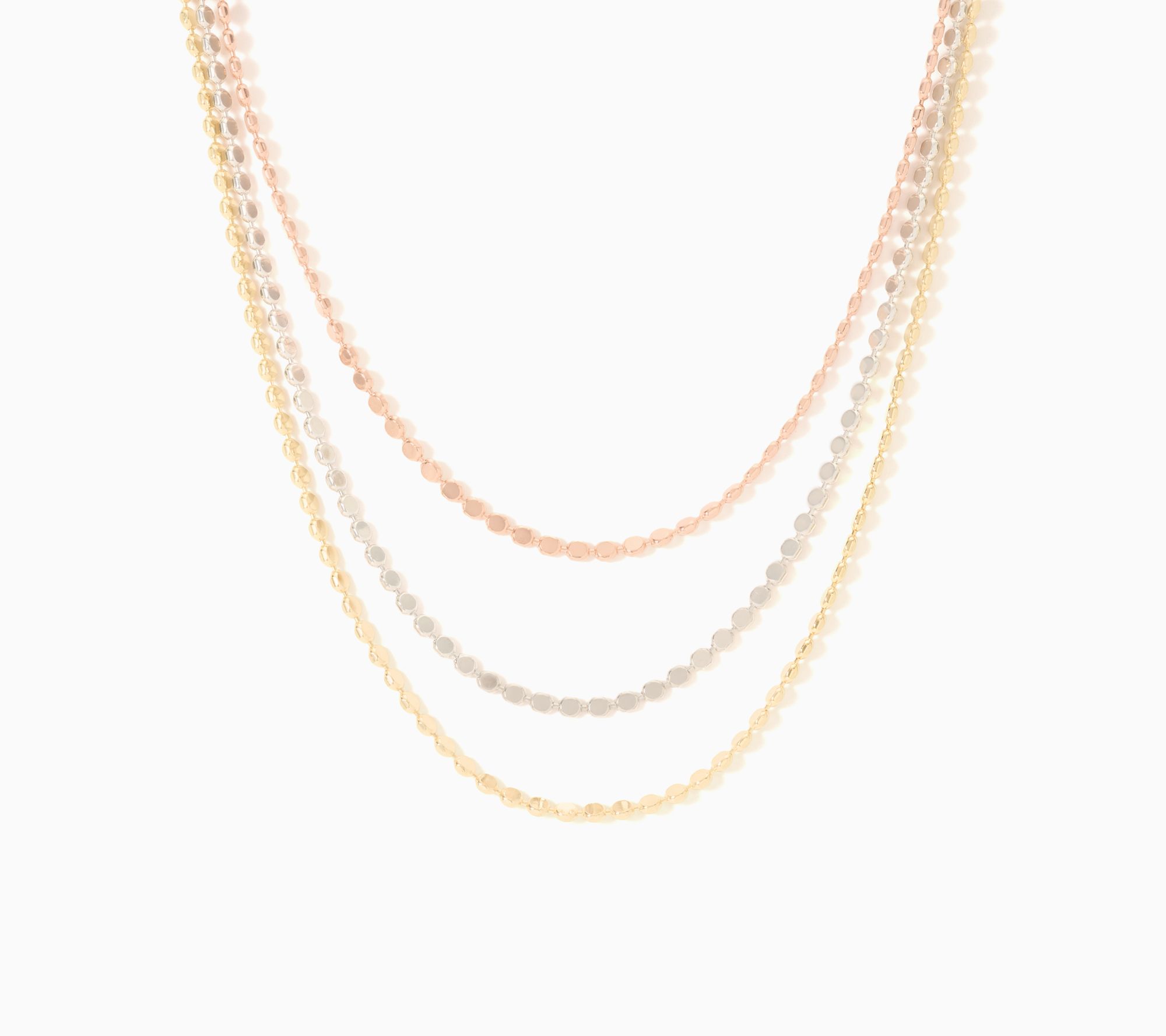 David Markstein Bronze 3 Strand Beaded Necklace