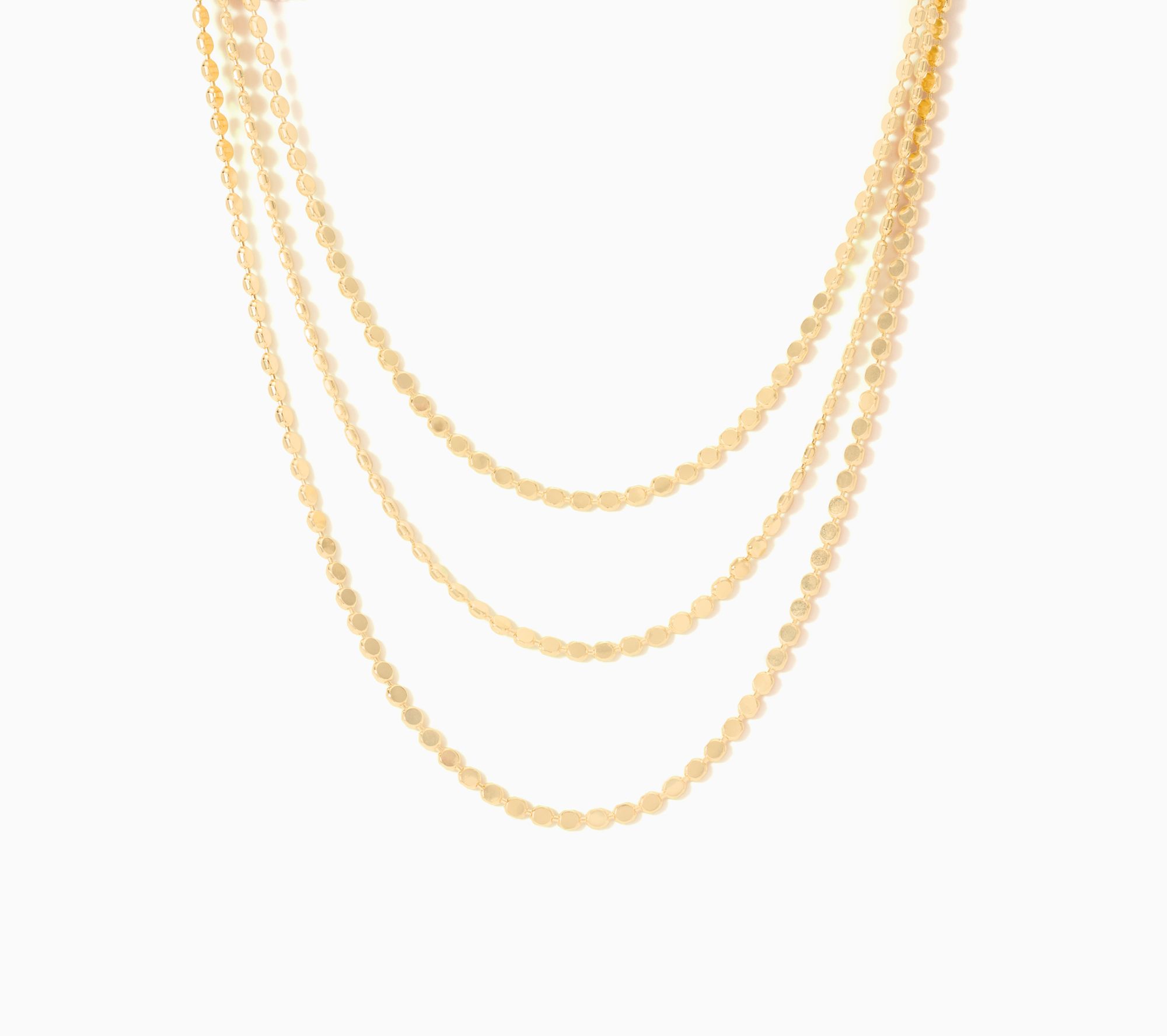 David Markstein Bronze 3 Strand Beaded Necklace