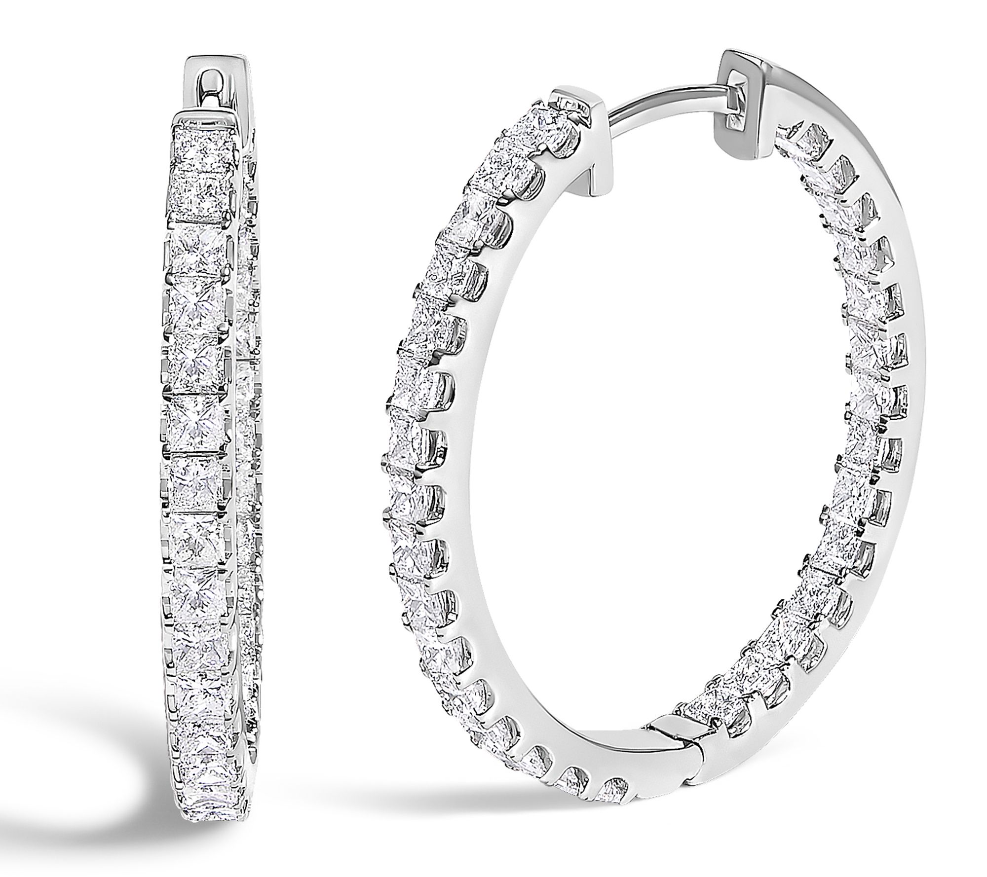 Haus of Brilliance 3.00 cttw Diamond Hoop Earrings,14K Gold