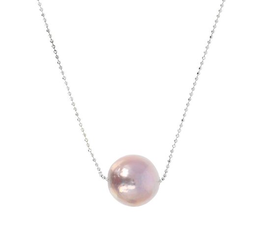 Honora Sliding Cultured Ming Pearl Necklace, Sterling Silver
