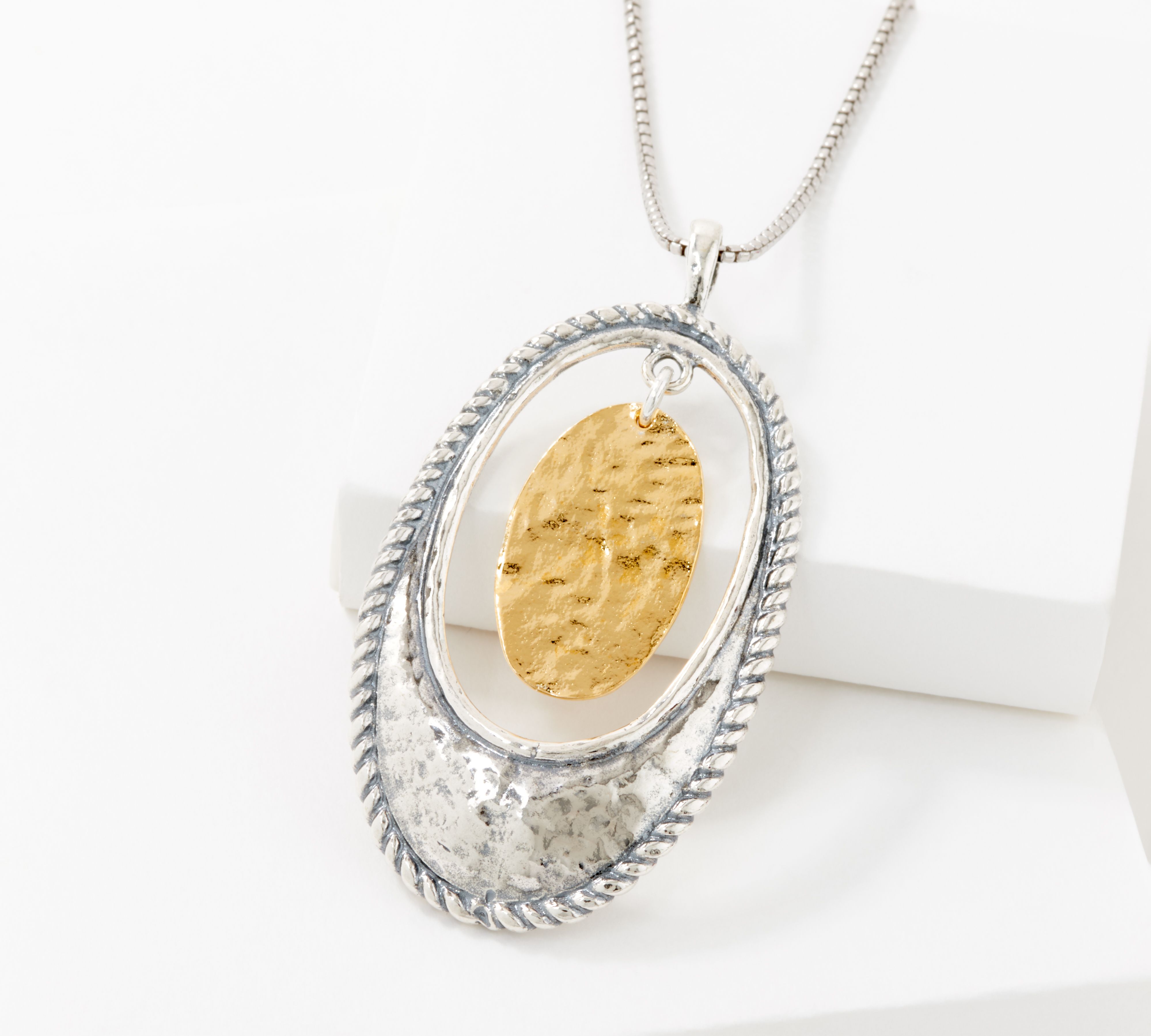 $20 off this oval pendant w/ 24" chain