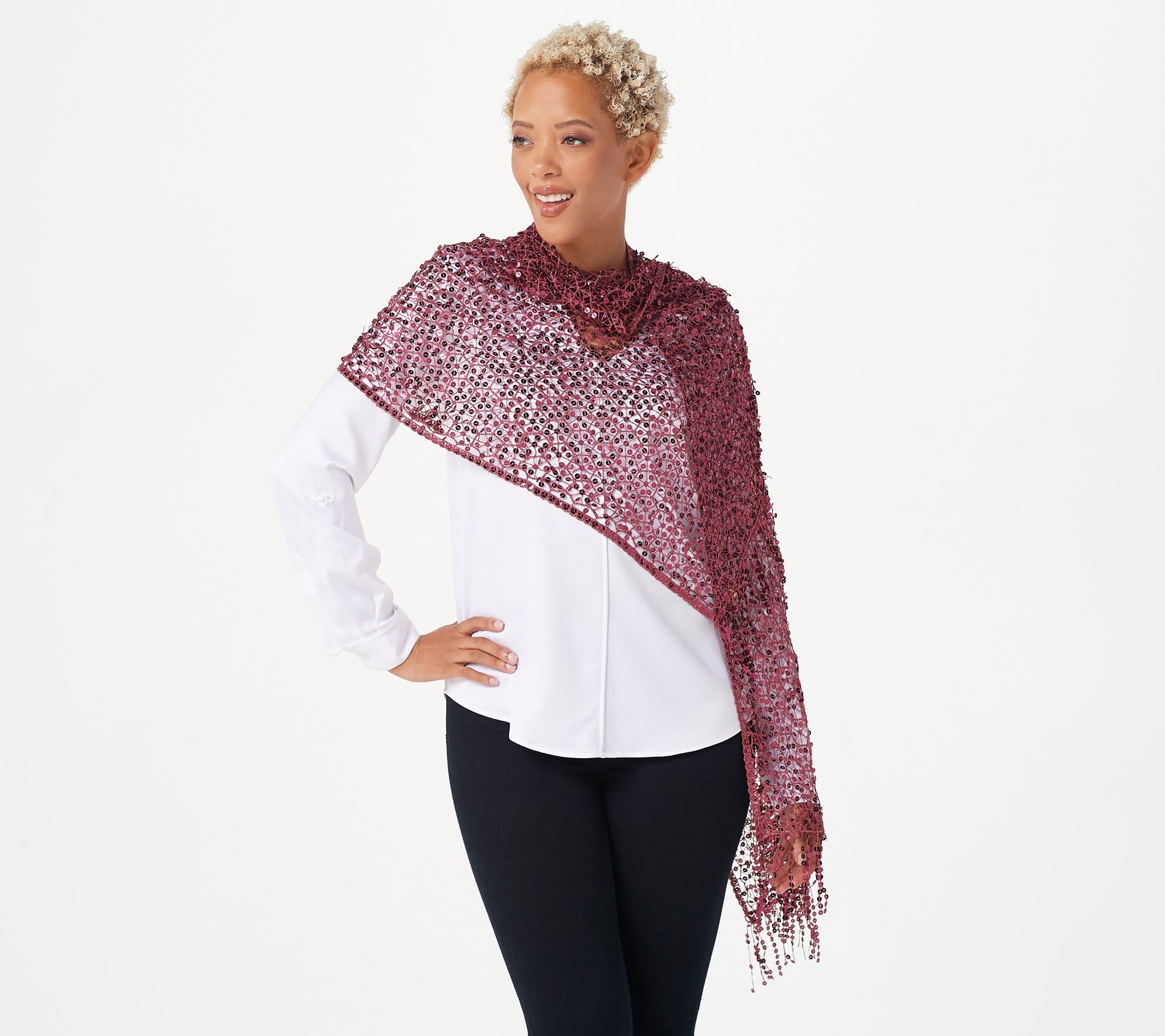 Kirks Folly Dreamkeeper Fairy Queen Holiday Sequin Scarf