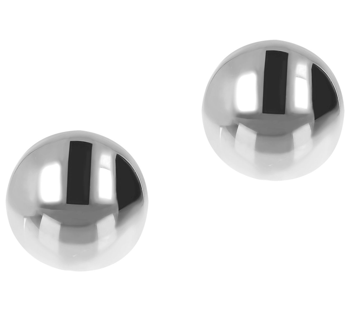 Veronese 18K Clad 12mm Round Bead Earrings