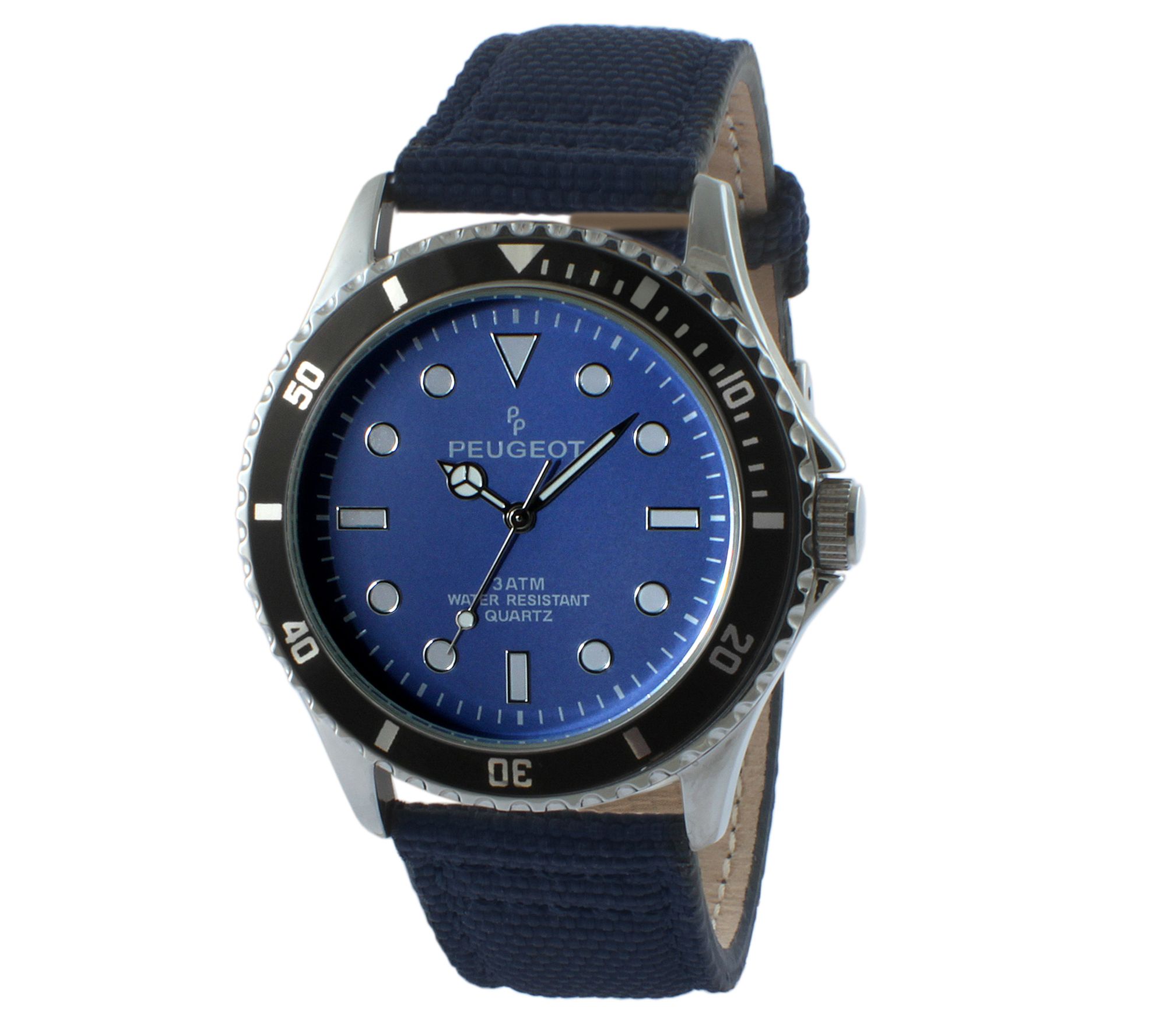 Peugeot Men's Sport Watch with Canvas Band
